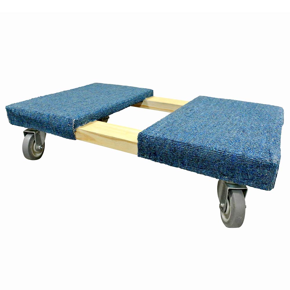 Milwaukee 33219 Heavy Duty Wood Furniture Dolly Hand Truck - 1000 lb Capacity, Blue - Perfect for Moving Furniture, Appliances & Warehouse Use