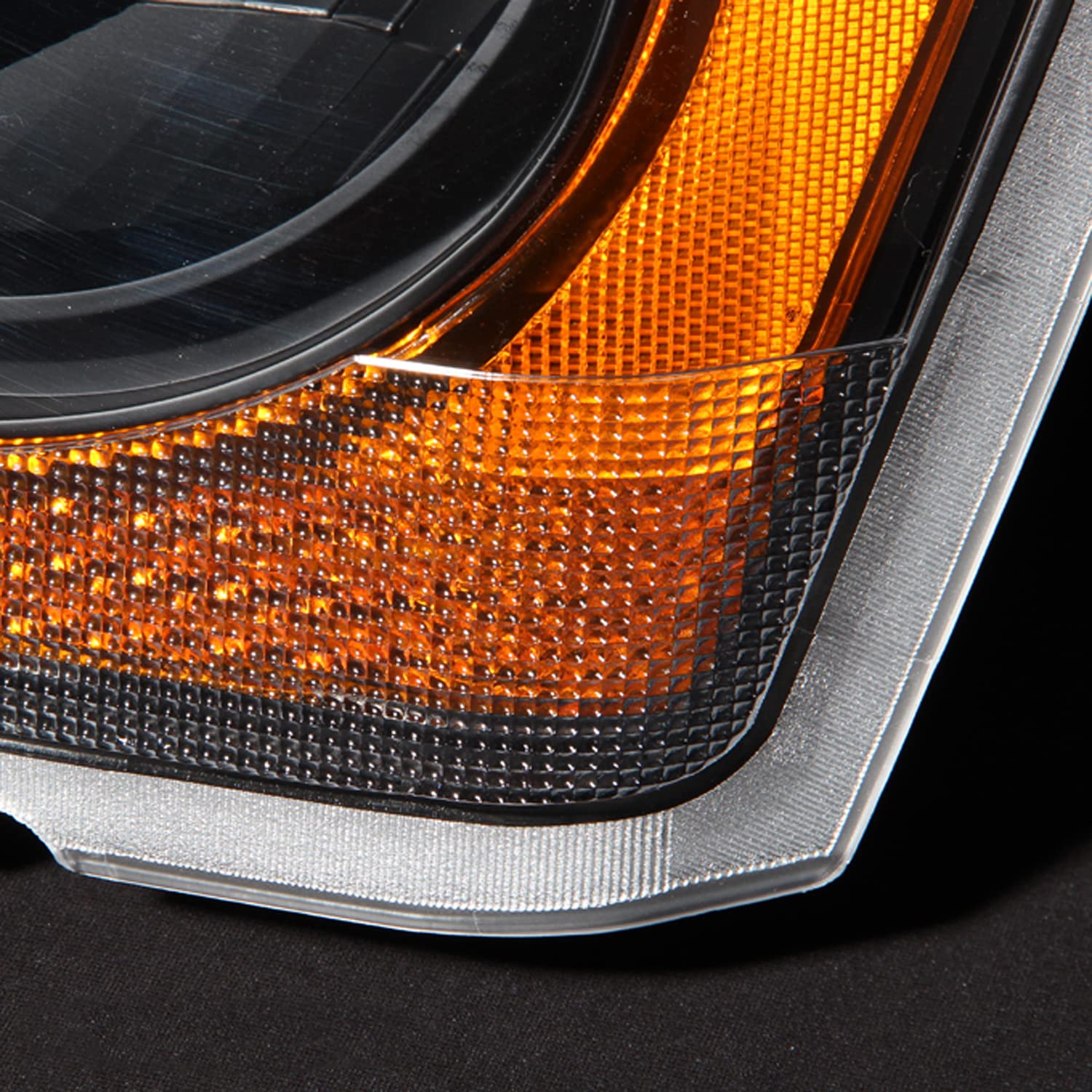 AKKON Replacement Headlights for Dodge Durango - Black Bezel LED Headlamps Pair (Driver & Passenger Side) | OE Style Direct Fit | Perfect for Night Driving & Off-Road Adventures