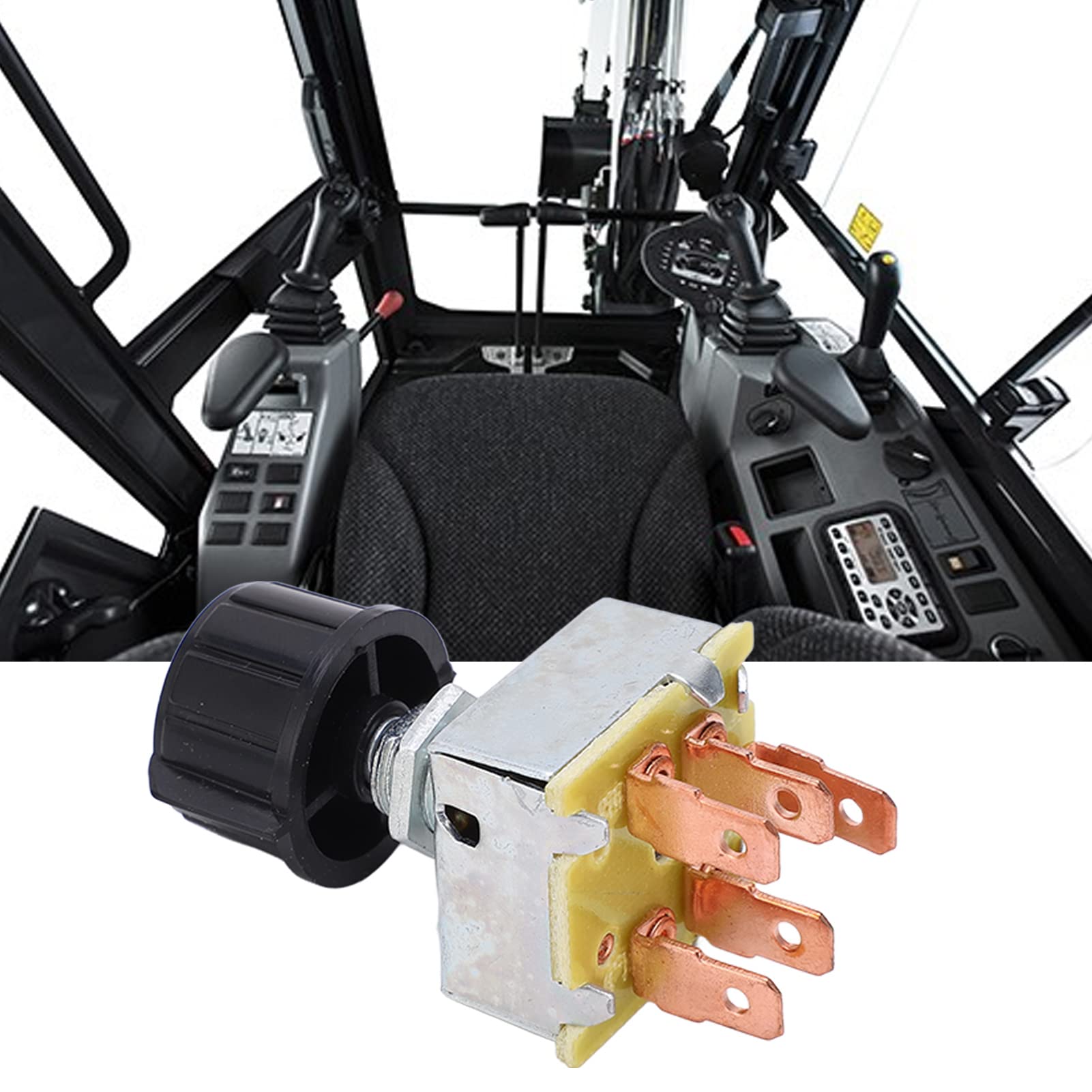 3-Speed Blower Switch Rotary AC Replacement for Freightliner Trucks & RVs - Heavy Duty HVAC Control for Cab Comfort