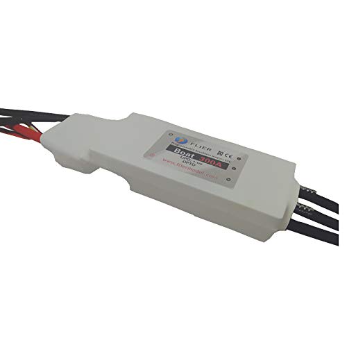 Flier 12S 300A Brushless Marine ESC Waterproof Boat Speed Controller for RC Boats, Ships, and Jet Skis - Perfect for Racing, Hobby, and Professional Use