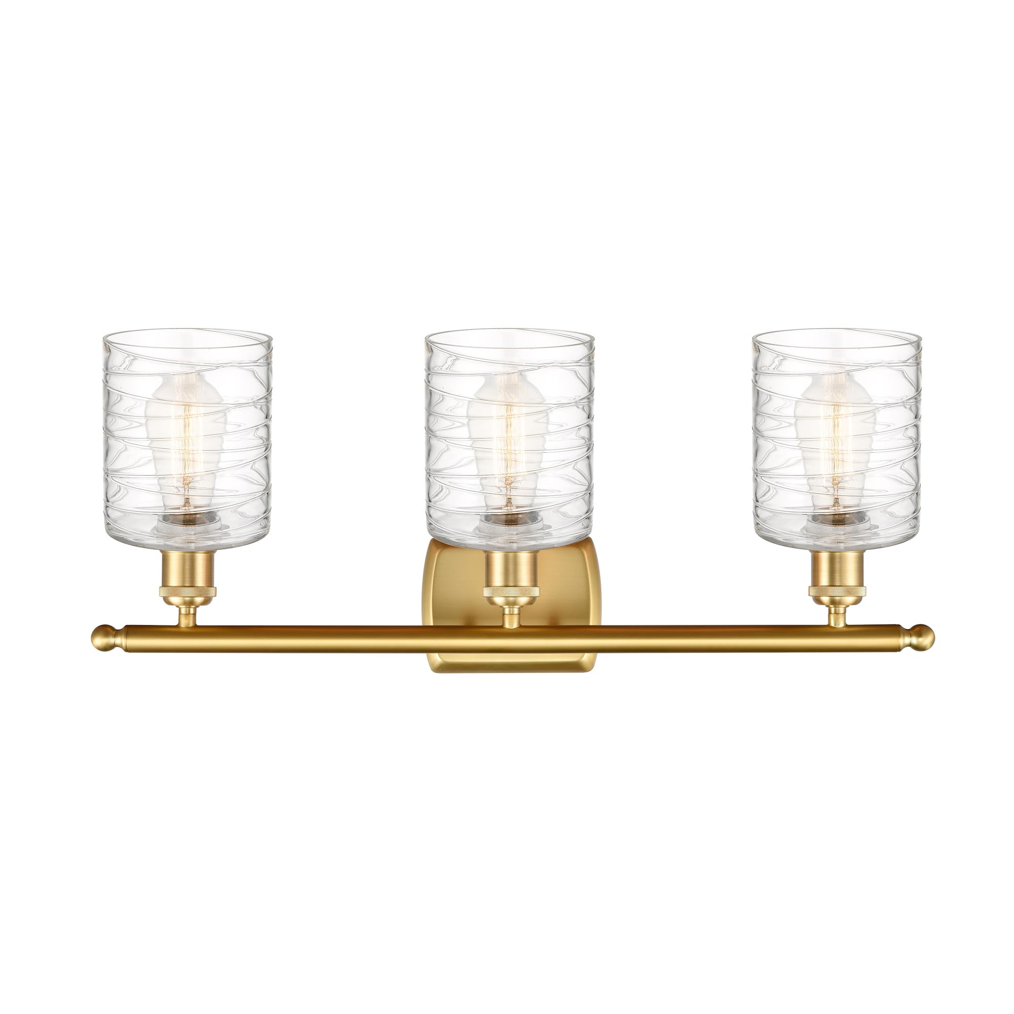 Innovations 516-3W-AB-G111 3-Light Bathroom Vanity Light Fixture - Modern LED Bath Vanity Lighting for Mirror, Makeup & Shaving - Ballston Collection (Brushed Nickel Finish) - Perfect for Bathroom Renovation & Home Decor