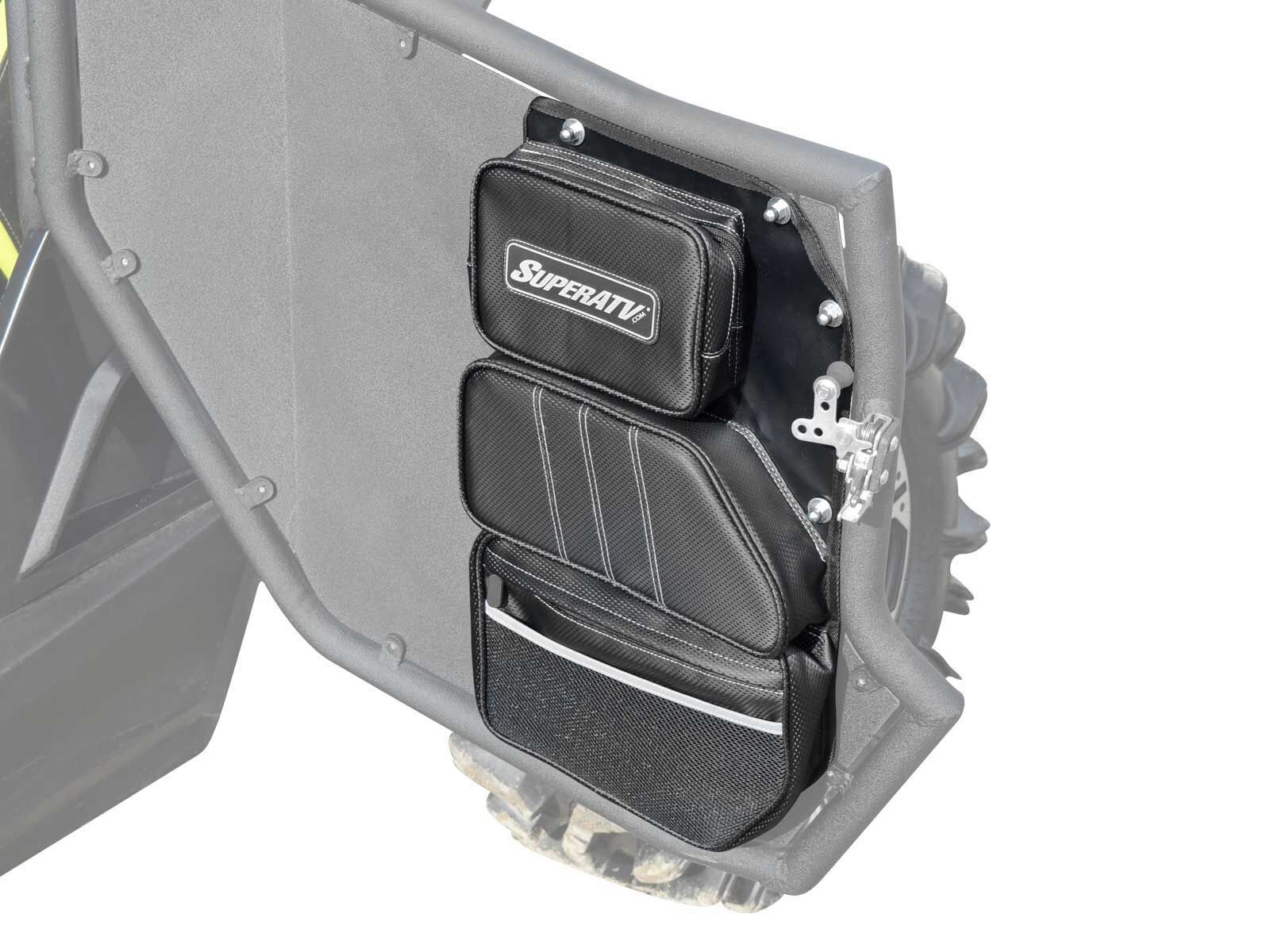 SuperATV Can-Am Maverick 2011+ Door Storage Bags - Set of 2 | Compatible with SuperATV Steel Doors | Perfect for Off-Road Gear Organization & Trail Riding Accessories