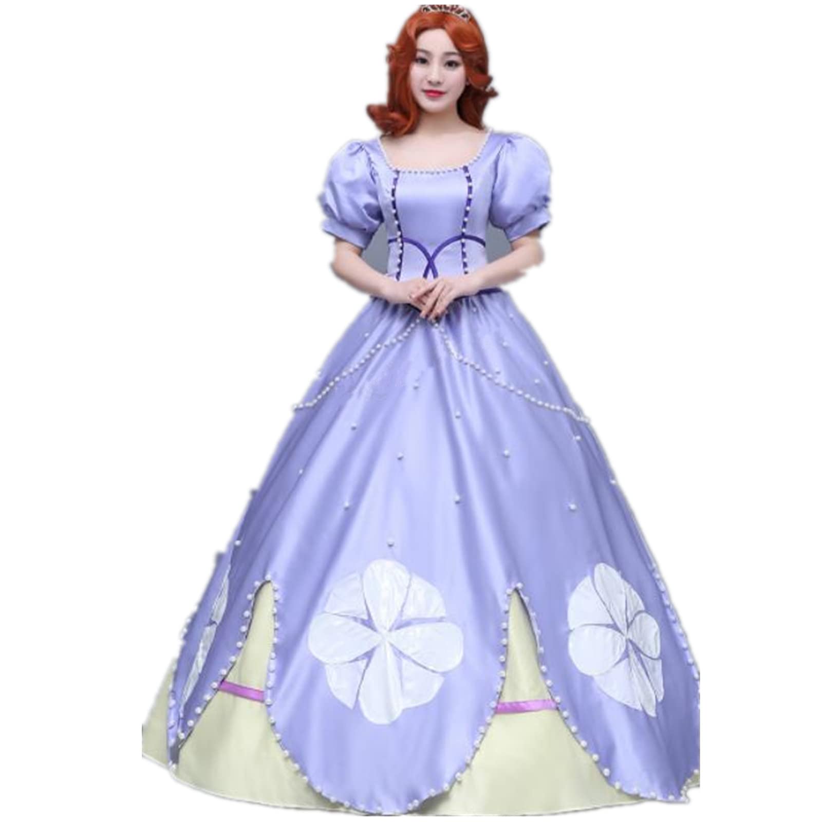 Sophia Princess Cosplay Dress for Adults - Elegant Deluxe Costume for Renaissance Fairs, Halloween Parties & Themed Events