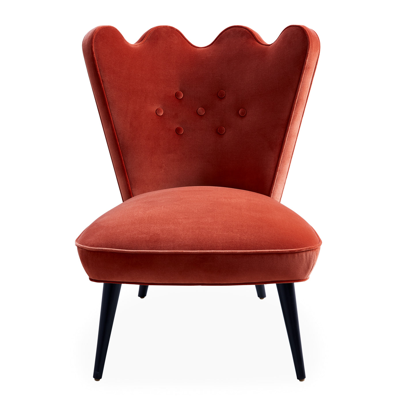 Ripple Slipper Chair - Comfortable Modern Accent Chair for Living Room, Bedroom & Office - Perfect for Reading Nook, Lounge Area or Small Space Decor