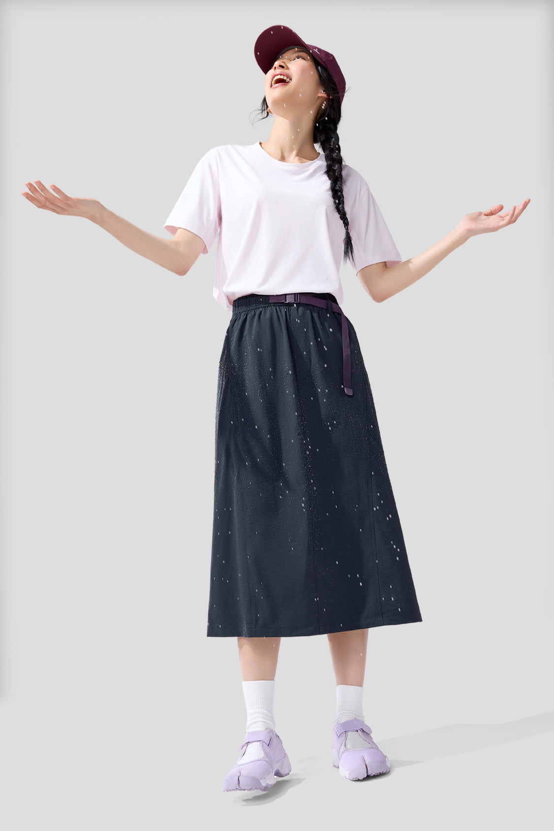 Aqua Women's Water Resistant Skirt UPF50+ Quick Dry Swim Skirt for Beach, Pool & Outdoor Activities