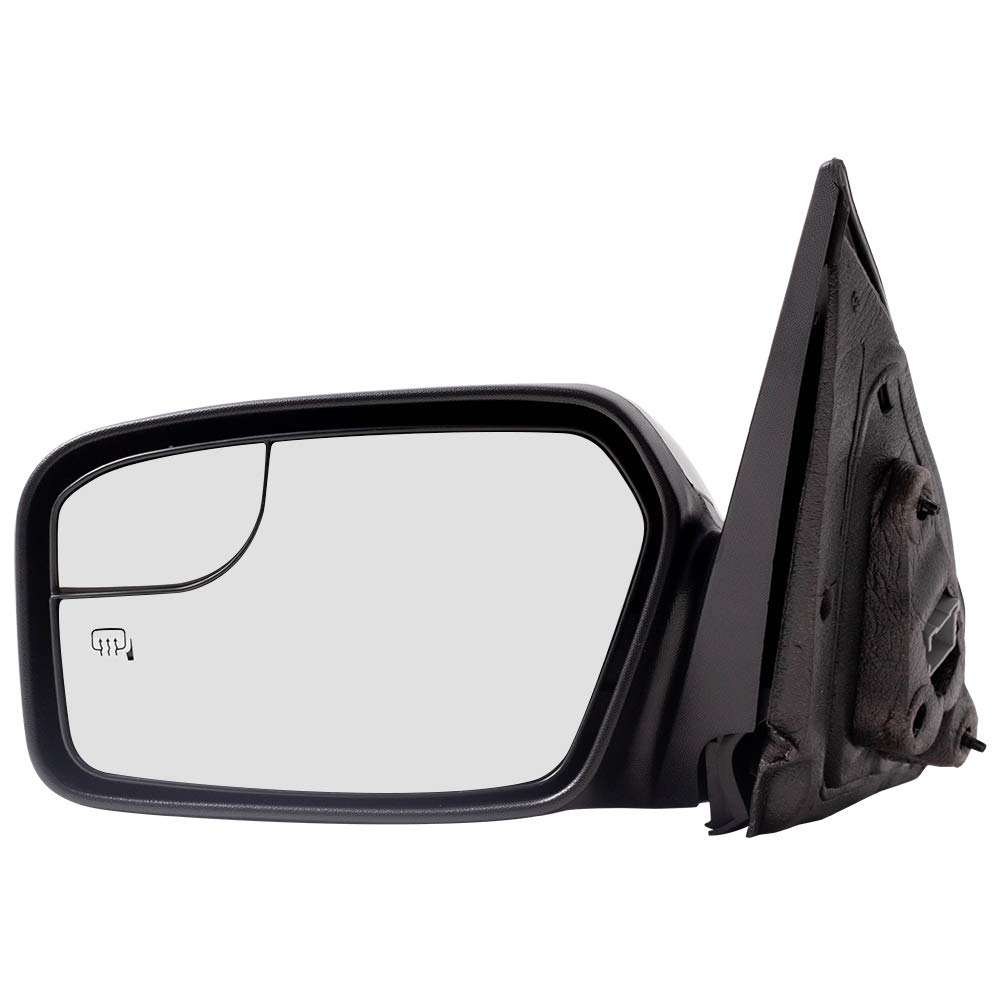 Brock Aftermarket Power Side Mirror - Driver Side, Heated, Black Paint to Match, No Puddle Light, Blind Spot System Compatible with 2011-2012 Ford Fusion | Replacement Mirror for Enhanced Visibility and Safety