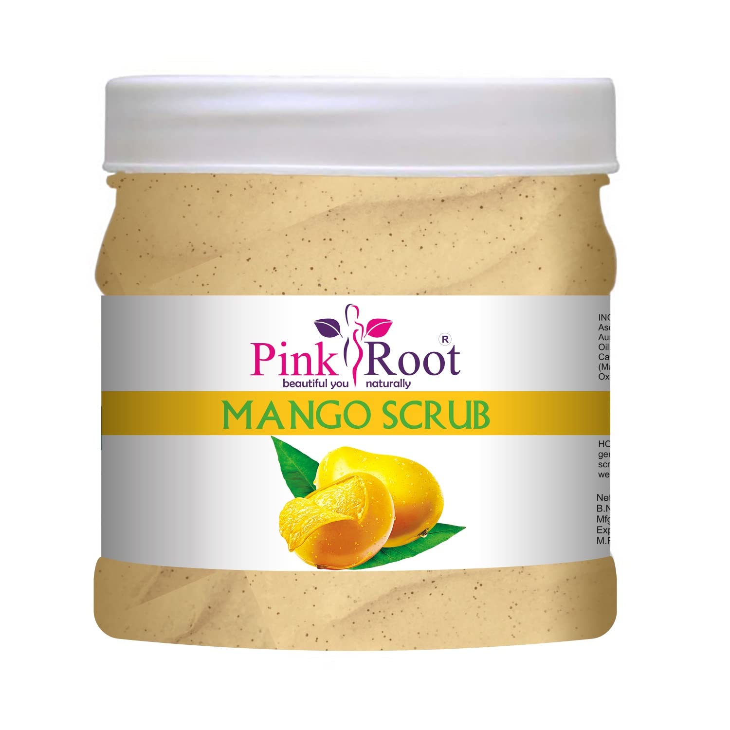 Organic Pink Root & Green Tea Massage Gel with Mango Scrub - 500ml Duo Pack for Relaxation & Exfoliation | Spa Day, Post-Workout Recovery & At-Home Self Care