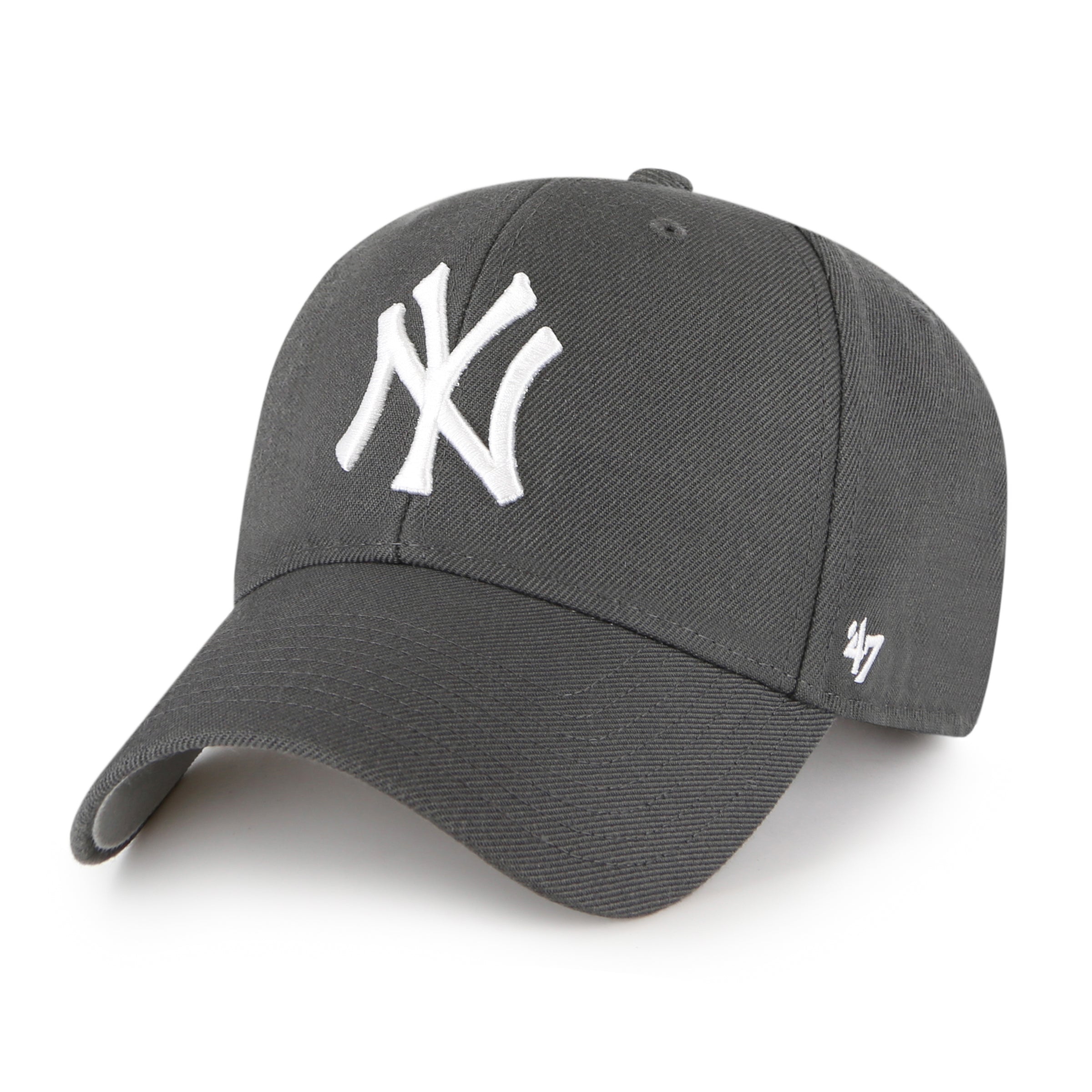 47 Brand New York Yankees MVP Adjustable Snapback Hat - Charcoal Grey for Men & Women | Perfect for Baseball Games, Streetwear & Casual Outfits