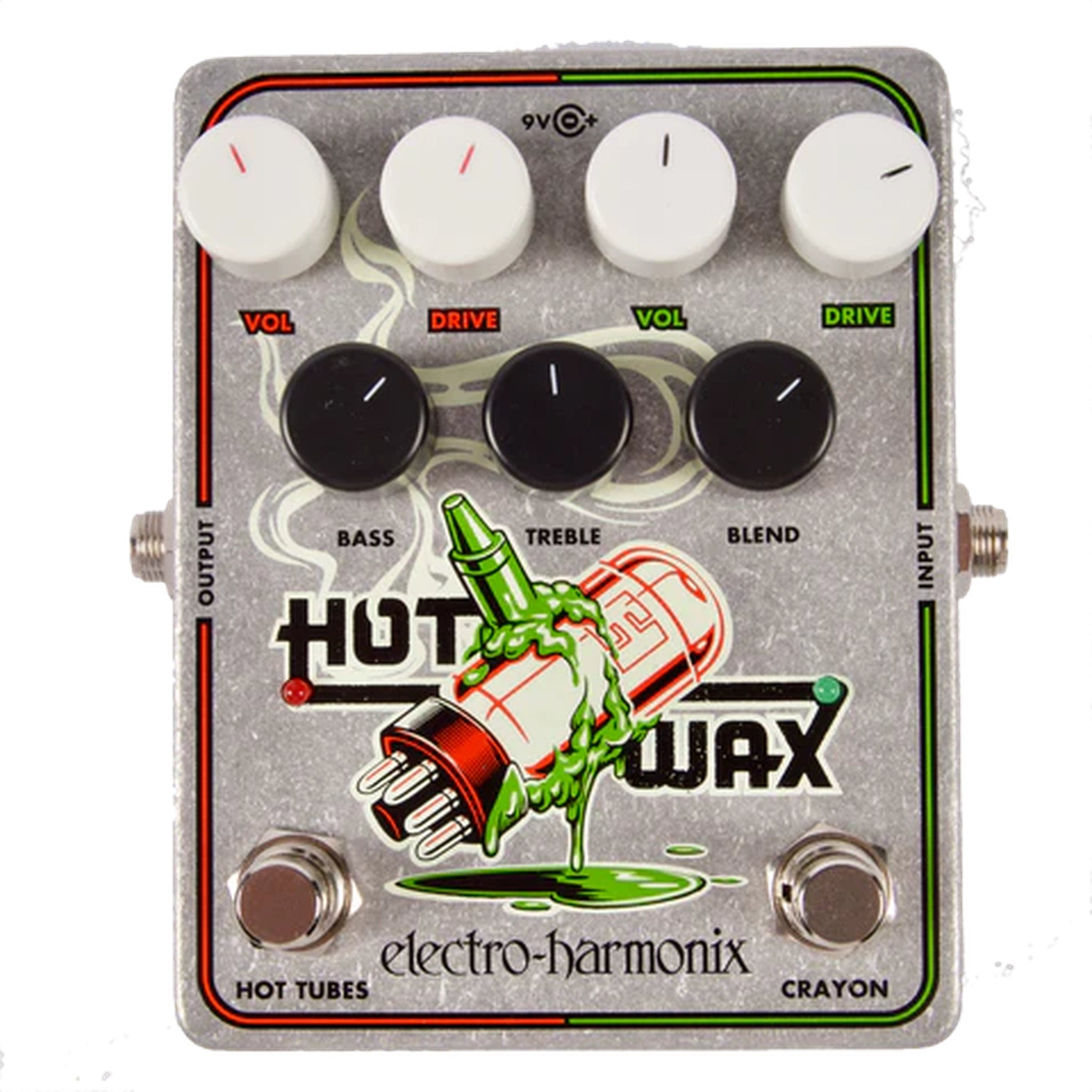 Electro Harmonix Hot Wax Dual Overdrive Guitar Effects Pedal - Premium Analog Overdrive & Distortion for Electric Guitar - Perfect for Rock, Blues & Studio Recording