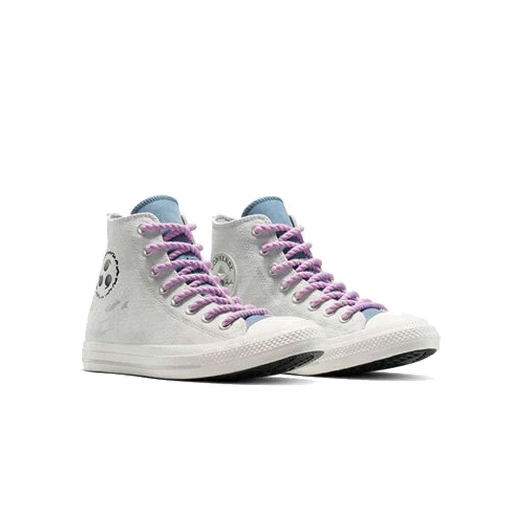 Converse x Naruto CTAS Hi Sasuke Sneakers - Fossilized/Vintage White Anime Shoes for Men & Women | Perfect for Cosplay, Streetwear & Anime Fans