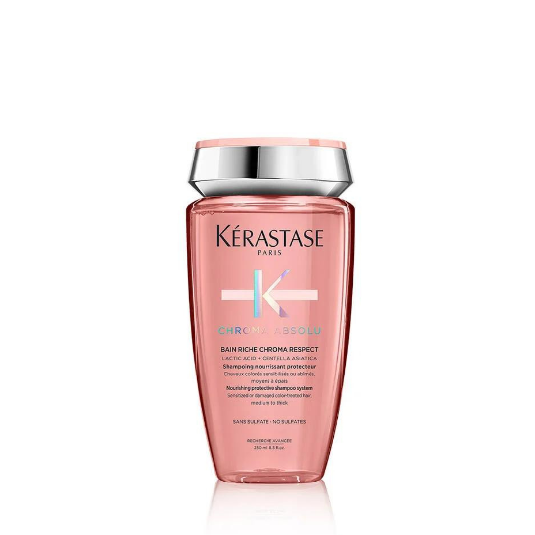 Chroma Absolu Rich Bain Chroma Respect Shampoo - Sulfate-Free Hair Care for Color-Treated & Damaged Hair - Perfect for Salon-Quality Results at Home