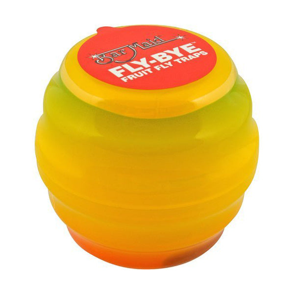 FLY BYE Fruit Fly Trap - Natural Indoor & Outdoor Fly Catcher, Pack of 2 - Perfect for Kitchen, Bathroom, and Garden Pest Control