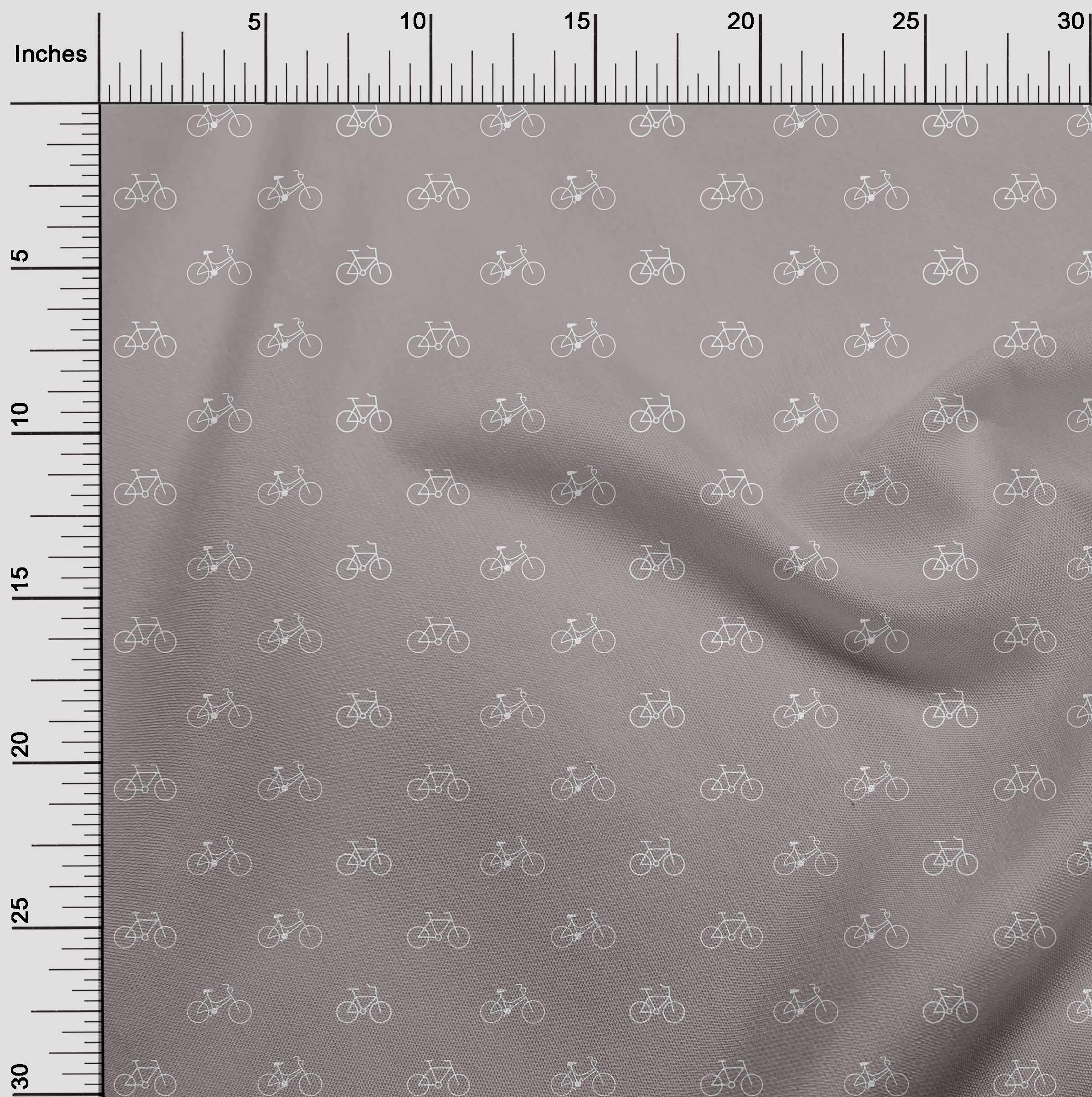 oneOone Cotton Cambric Fabric - Bicycle Transport Print - 56 Inch Wide Fabric by the Yard - Perfect for Quilting, Dressmaking & Home Decor Projects