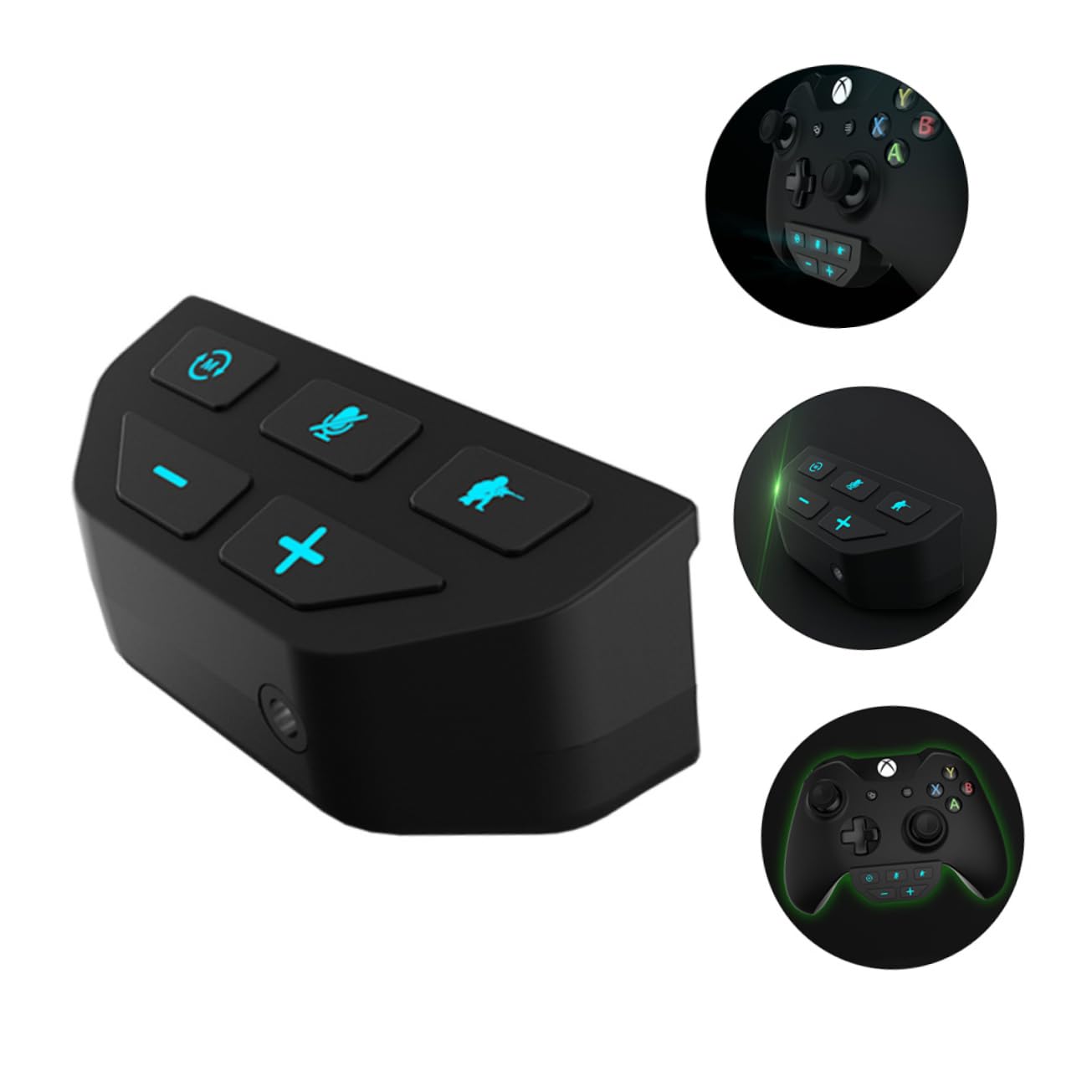 HEMOTON 3-Pack Stereo Headphone Adapter for Gaming Controllers - Lightweight ABS Audio Controller Accessory with Synchronous Sound | Perfect for PS4, Xbox & PC Gaming Headsets