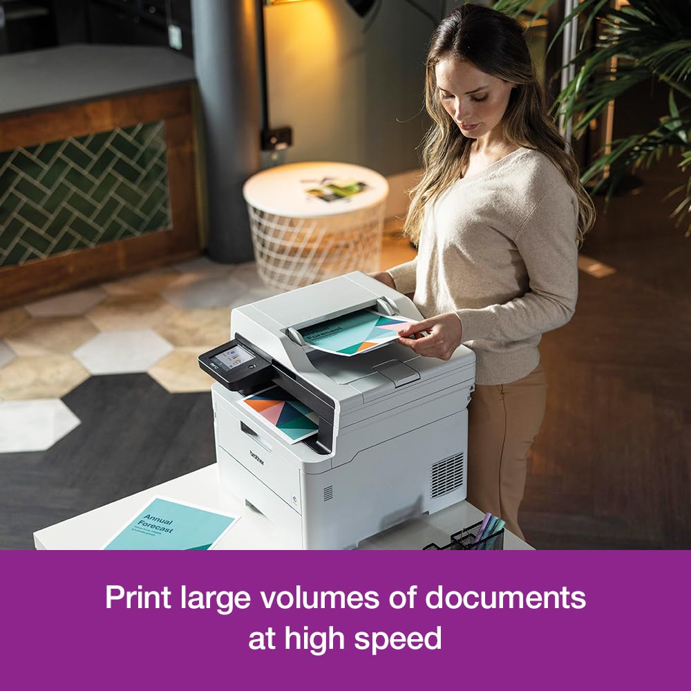 Brother MFC-L3760CDW Wireless Color Laser All-in-One Printer with LED Technology - Perfect for Home Office & Small Business Printing, Scanning, Copying & Faxing