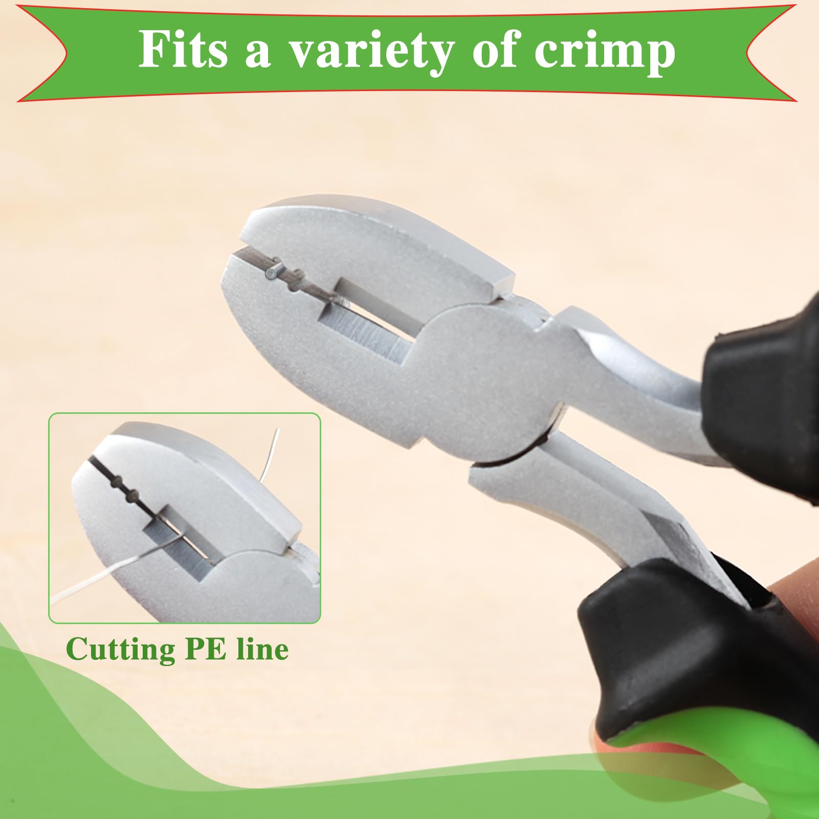 SPEEDWOX 5.5-Inch Fishing Crimper with Cutter - Professional Fishing Crimping Pliers for Single-Barrel Sleeves, Line Cutter & Snips - Perfect for Micro Fishing & Saltwater Angling - Ideal for DIY Fishing Gear Repair & Tackle Making