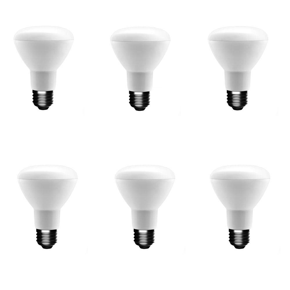 50W Equivalent R20 Dimmable LED Light Bulbs (6-Pack) - 5000K Daylight White, Energy Saving, E26 Base - Perfect for Recessed Lighting, Track Lights, and Home Decor