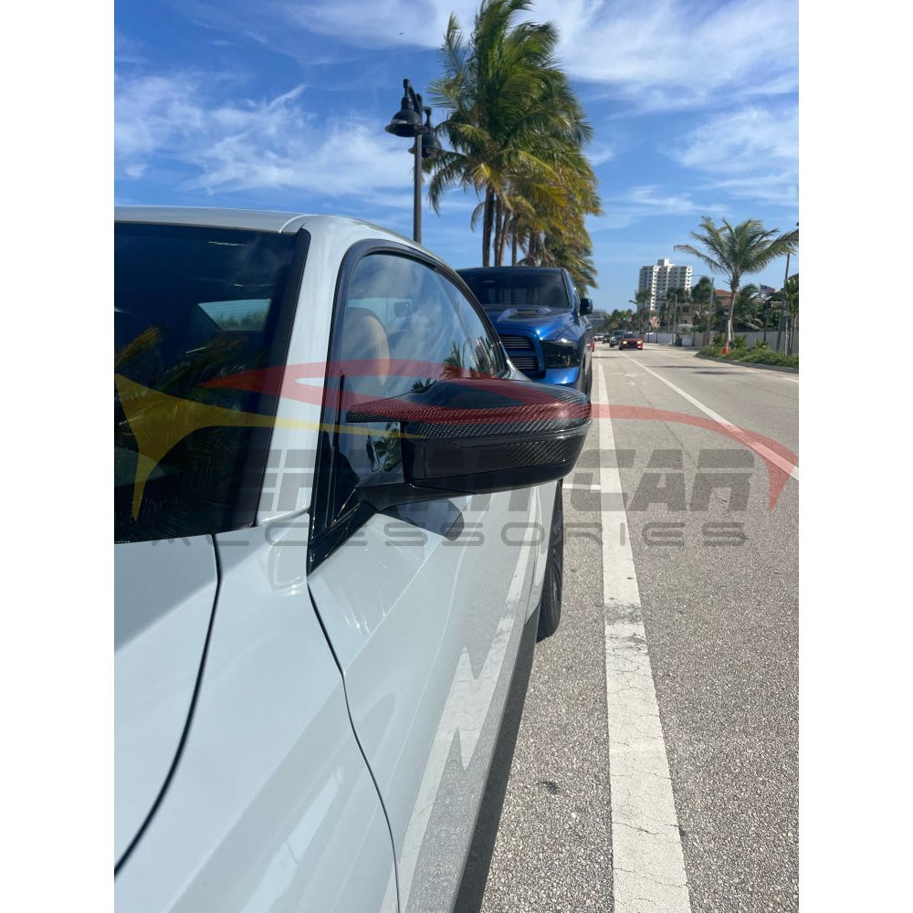 2019-2023 BMW 3 Series 4 Series i4 M Style Carbon Fiber Mirror Covers | G20 G22 G23 G26 Models | Upgrade Exterior for Enhanced Sporty Look & Aerodynamics