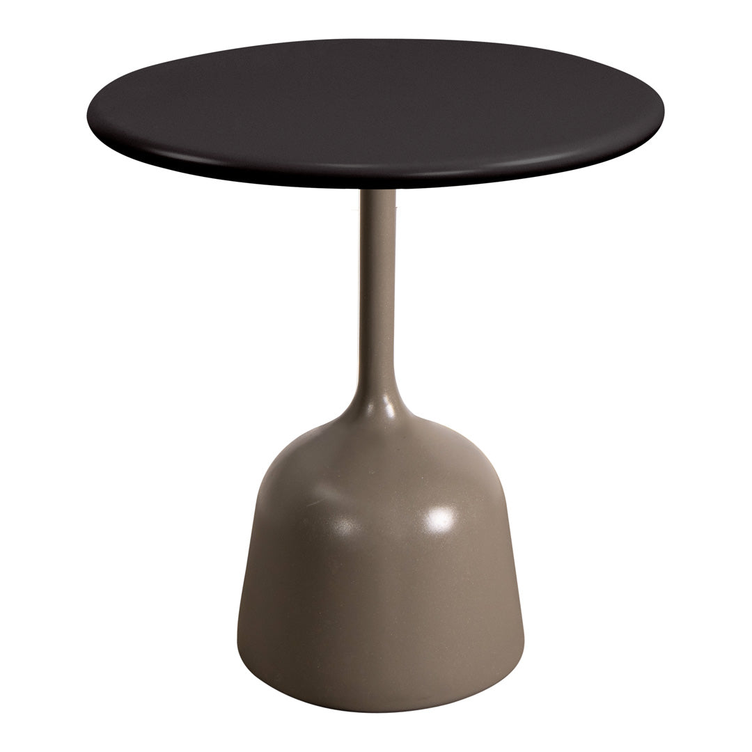 Round Coffee Table with Glaze Finish - Small Modern Side Table for Living Room, Bedroom, or Office - Perfect for Coffee, Books, and Decor