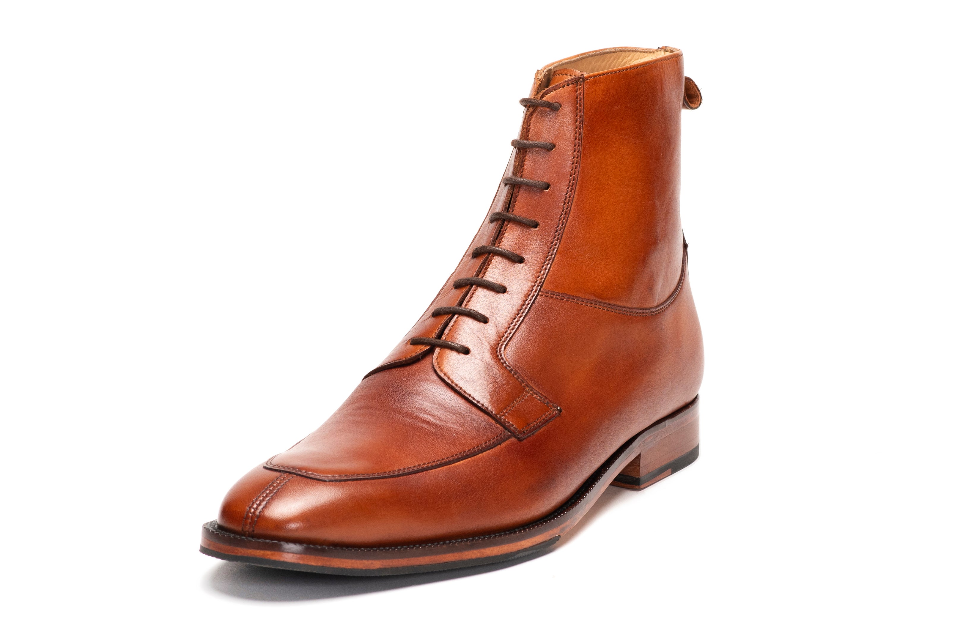Stylish Tan Derby Boots for Women - Comfortable & Fashionable Footwear for Casual Outings & Work