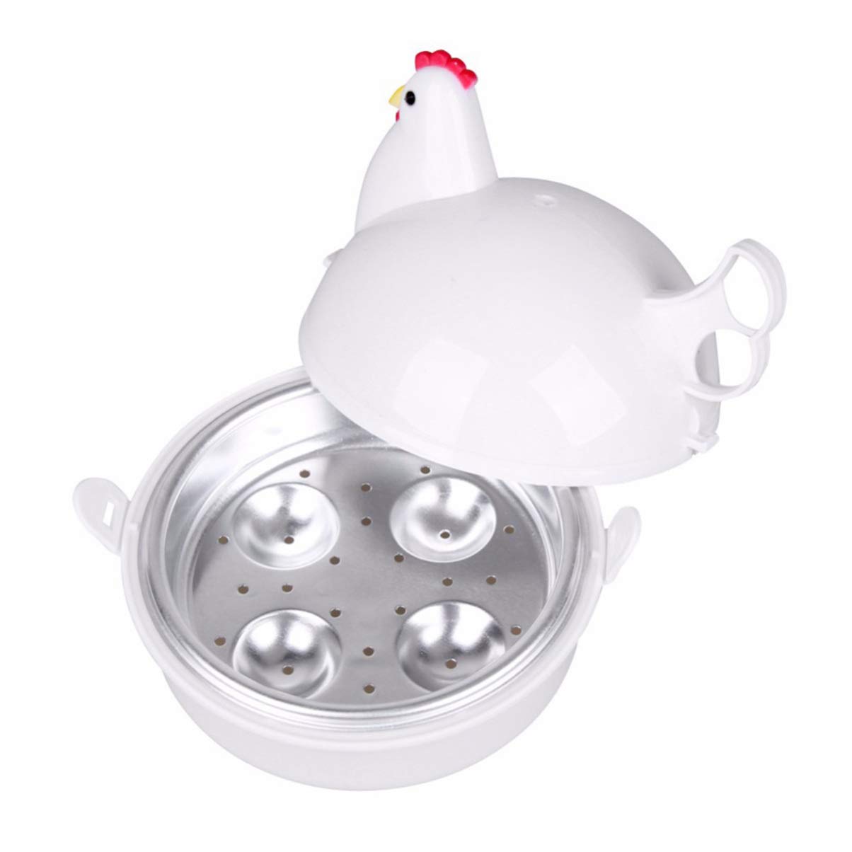 DOITOOL Electric Egg Steamer - Automatic Egg Boiler & Poacher for Hard, Soft & Poached Eggs - Multi-Functional Cooker for Omelets, Vegetables & Dumplings - Perfect for Breakfast, Meal Prep & Healthy Cooking