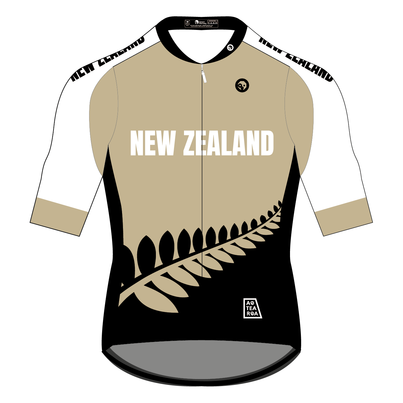Premium New Zealand Cycling Jersey #3 - Breathable & Moisture-Wicking Bike Shirt for Men & Women - Perfect for Road Biking, Mountain Cycling & Outdoor Sports (PRE ORDER)