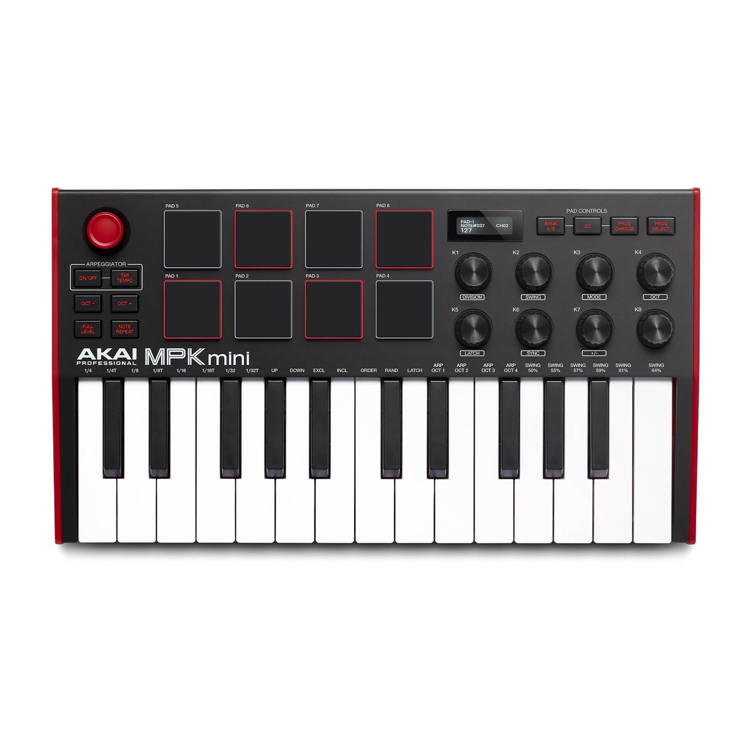 Akai Professional MPK Mini MKIII 25-Key USB MIDI Keyboard Controller for Music Production - Perfect for Home Studio, Beat Making & Live Performances