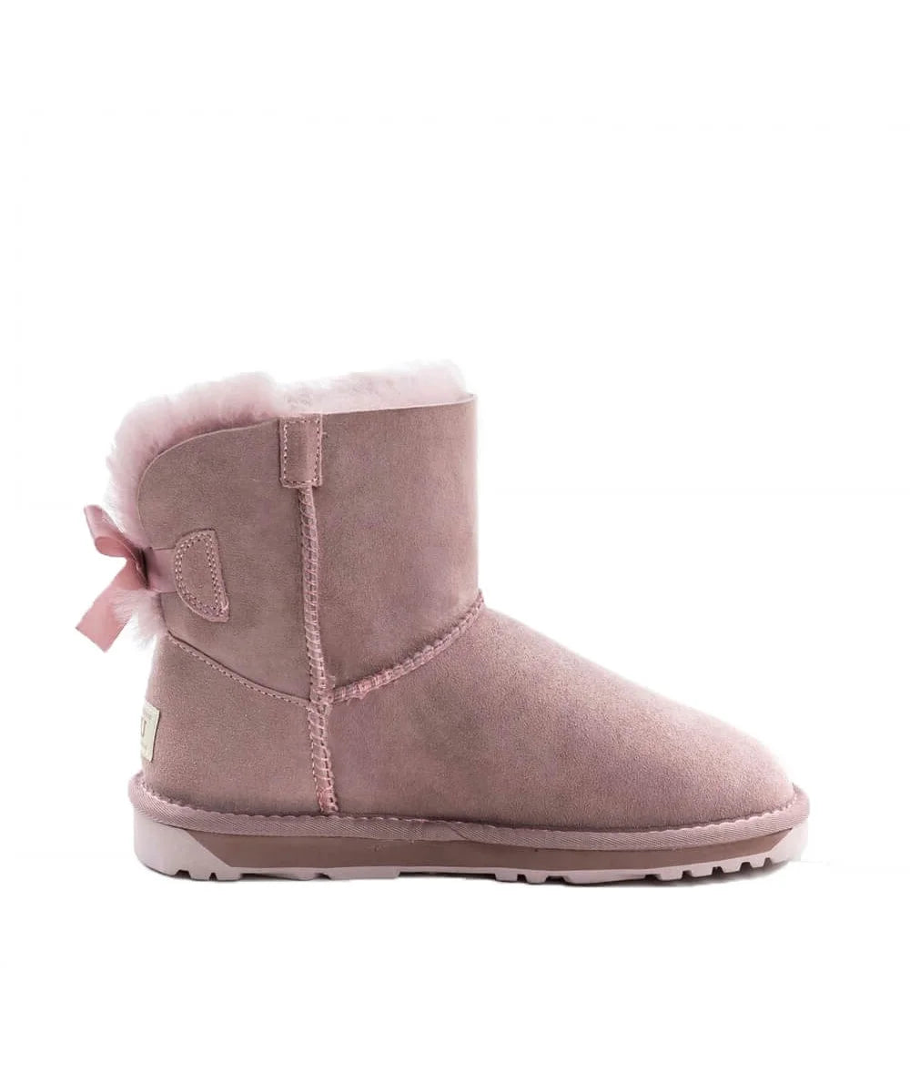 Women's UGG Mini Ribbon Boots - Cozy Winter Snow Boots for Women, Waterproof & Warm, Perfect for Casual Outfits, Snowy Days & Outdoor Activities