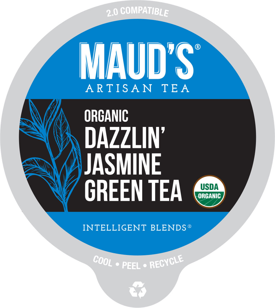 Organic Jasmine Green Tea Pods by Maud's - Premium Eco-Friendly Tea for Keurig & Nespresso - Perfect for Relaxation, Office & Home Use