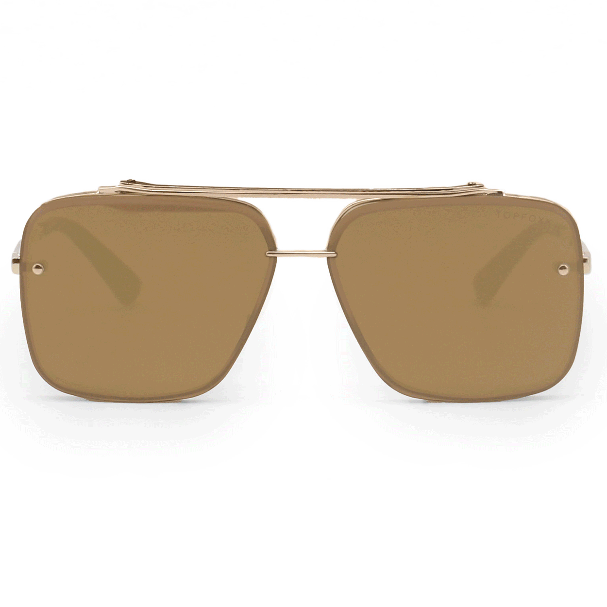 Bella Mirrored Bronze Aviator Sunglasses - Tangle-Free, Polarized, UV Protection for Men & Women - Perfect for Driving, Beach, and Outdoor Activities
