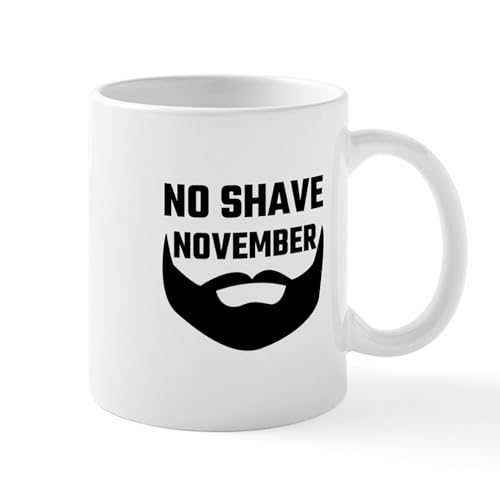 White - No Shave November Mugs