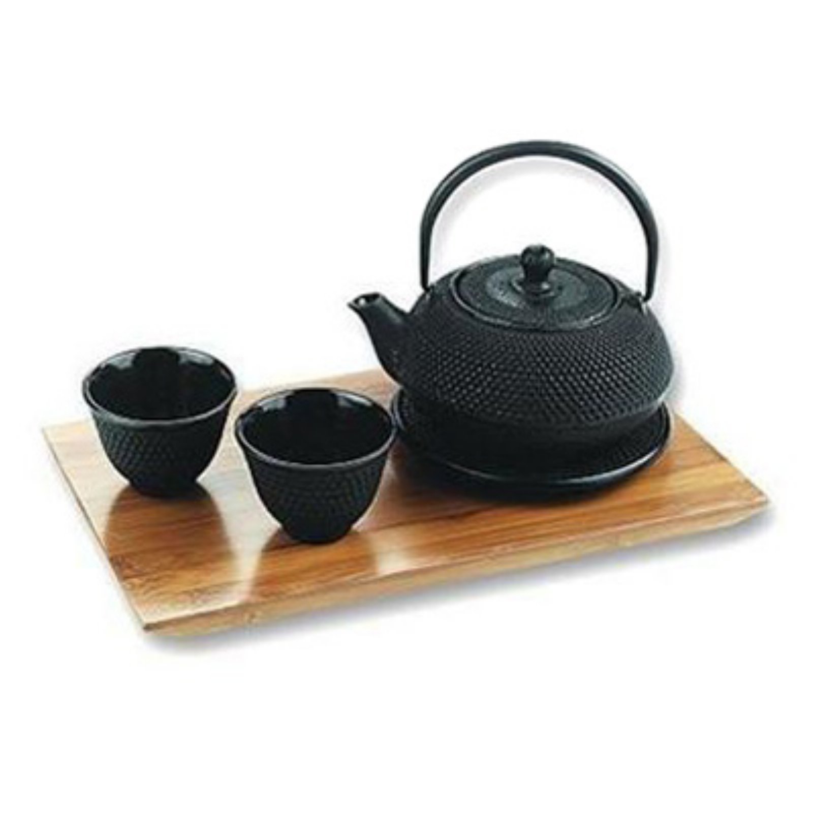 Premium Black Cast Iron Unity Tetsubin Tea Set - 5 Piece Japanese Iron Teapot with Infuser for Authentic Matcha & Loose Leaf Tea Brewing - Perfect for Home Tea Ceremonies, Gifts & Zen Meditation Spaces
