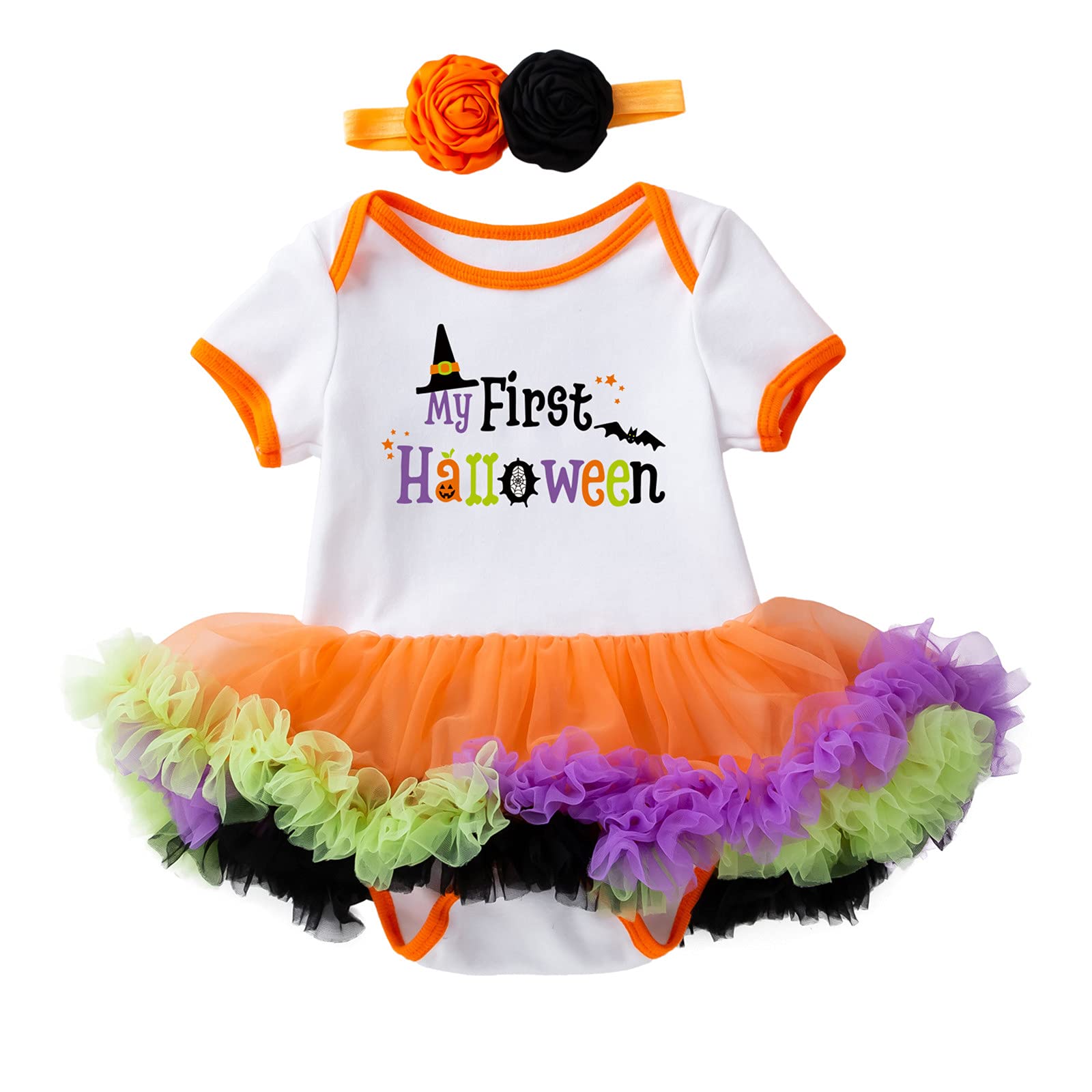 Cute Cartoon Tulle Dress for Baby Girls - Halloween Costume with Bowknot Outfit Set | Summer Party, Photoshoot & Special Occasion Wear