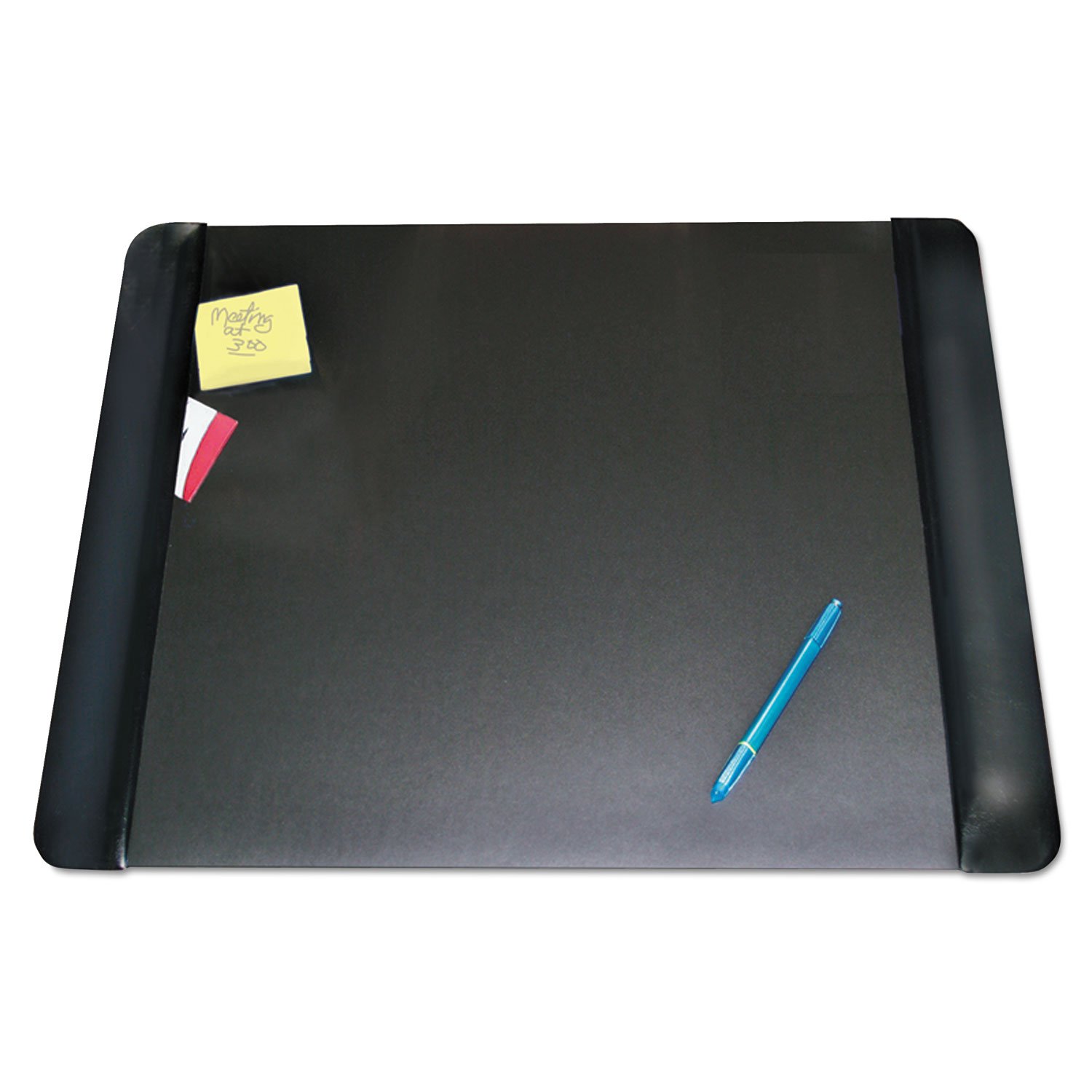 Premium Executive Desk Pad with Leather-Like Side Panels - Non-Slip Office Desk Blotter for Professional Workspace (AOP413841) | Ideal for Home Office, Corporate Desk & Executive Workstations