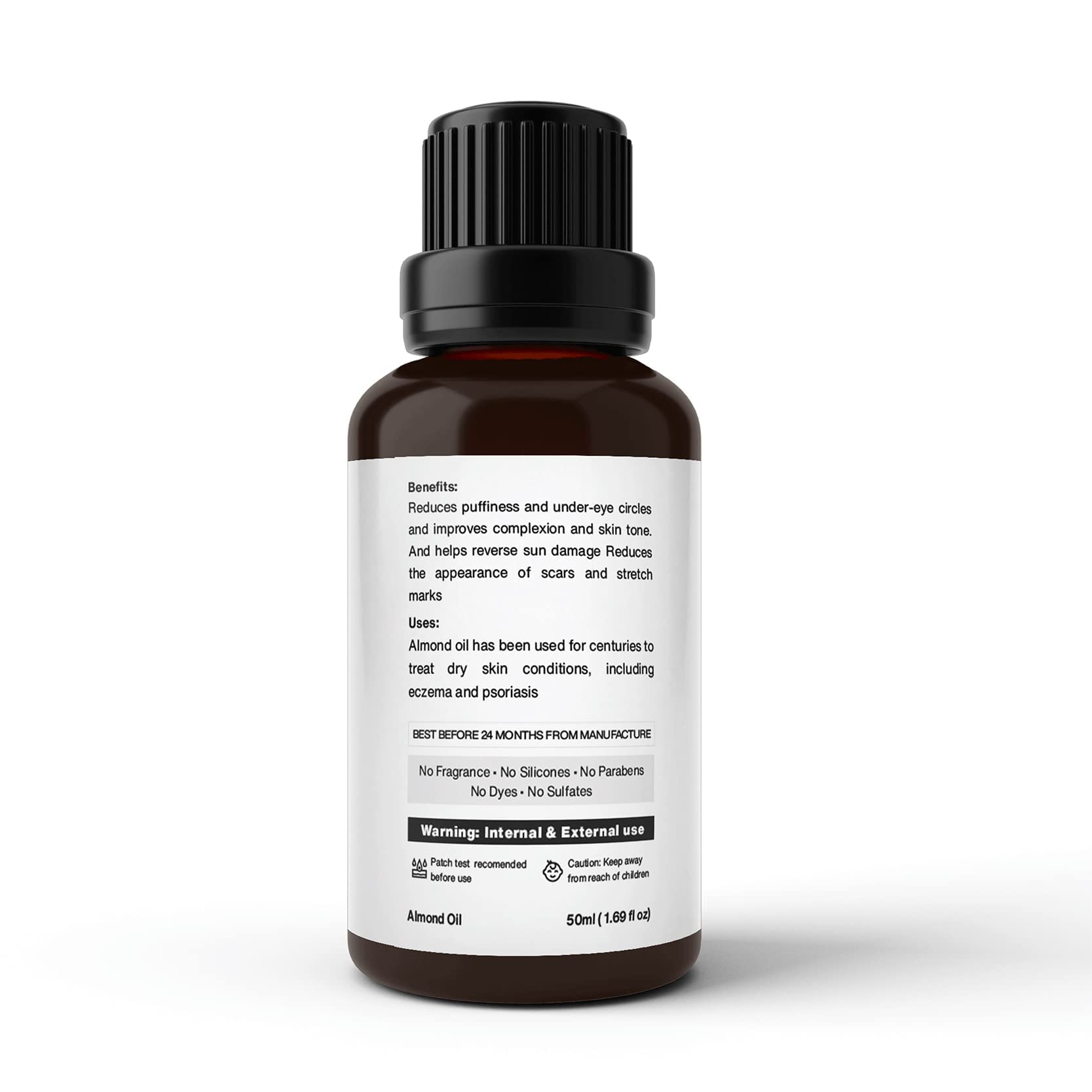 Beaface Combo Pack - 50ml Almond Oil & 50ml Olive Oil - Natural Diffuser Oil for Aromatherapy, Skin Care, Massage & Relaxing Bath - Perfect for Spa, Home & Gift Use (Pack of 2)