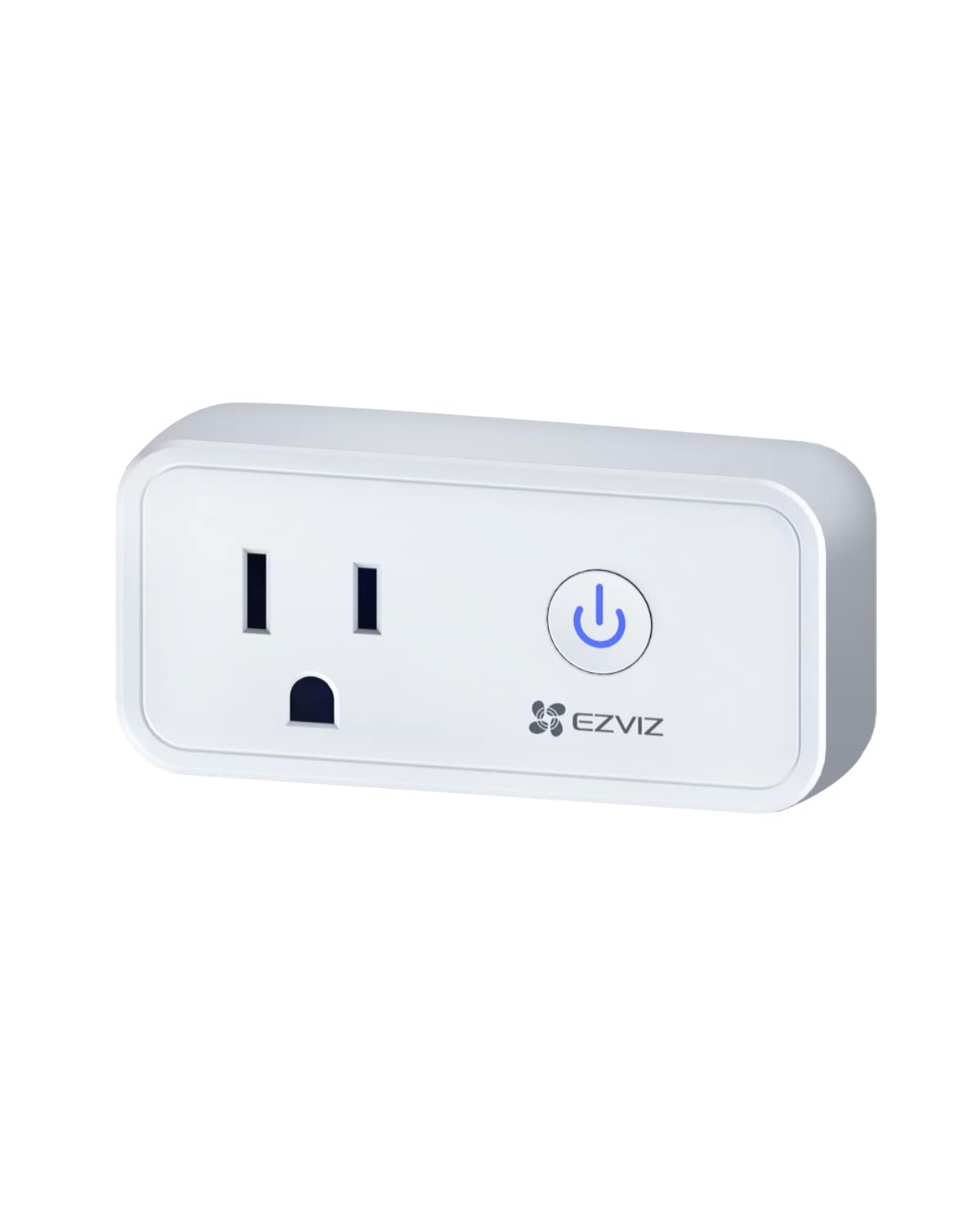 EZVIZ Smart Plug WiFi Outlet - Works with Alexa, Google Home & Echo - Remote Control Smart Home Device (White, 1 Pack) | Perfect for Lamps, Fans & Small Appliances