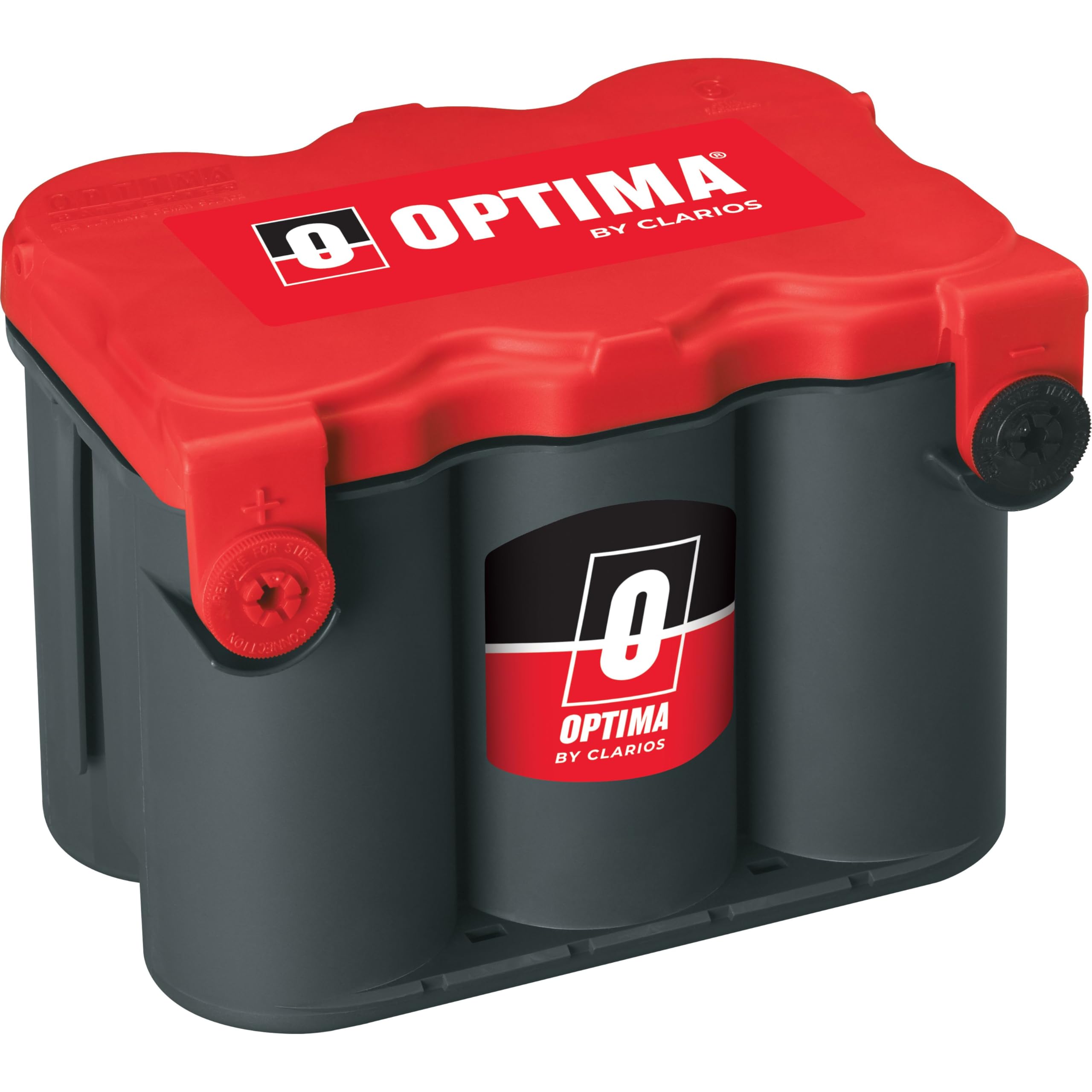 OPTIMA Batteries 800 CCA RedTop AGM Car Battery - Maintenance Free, Side Terminals, Versatile Mounting for Trucks & SUVs | Reliable Starting Power for Off-Road, Daily Commute & Extreme Weather