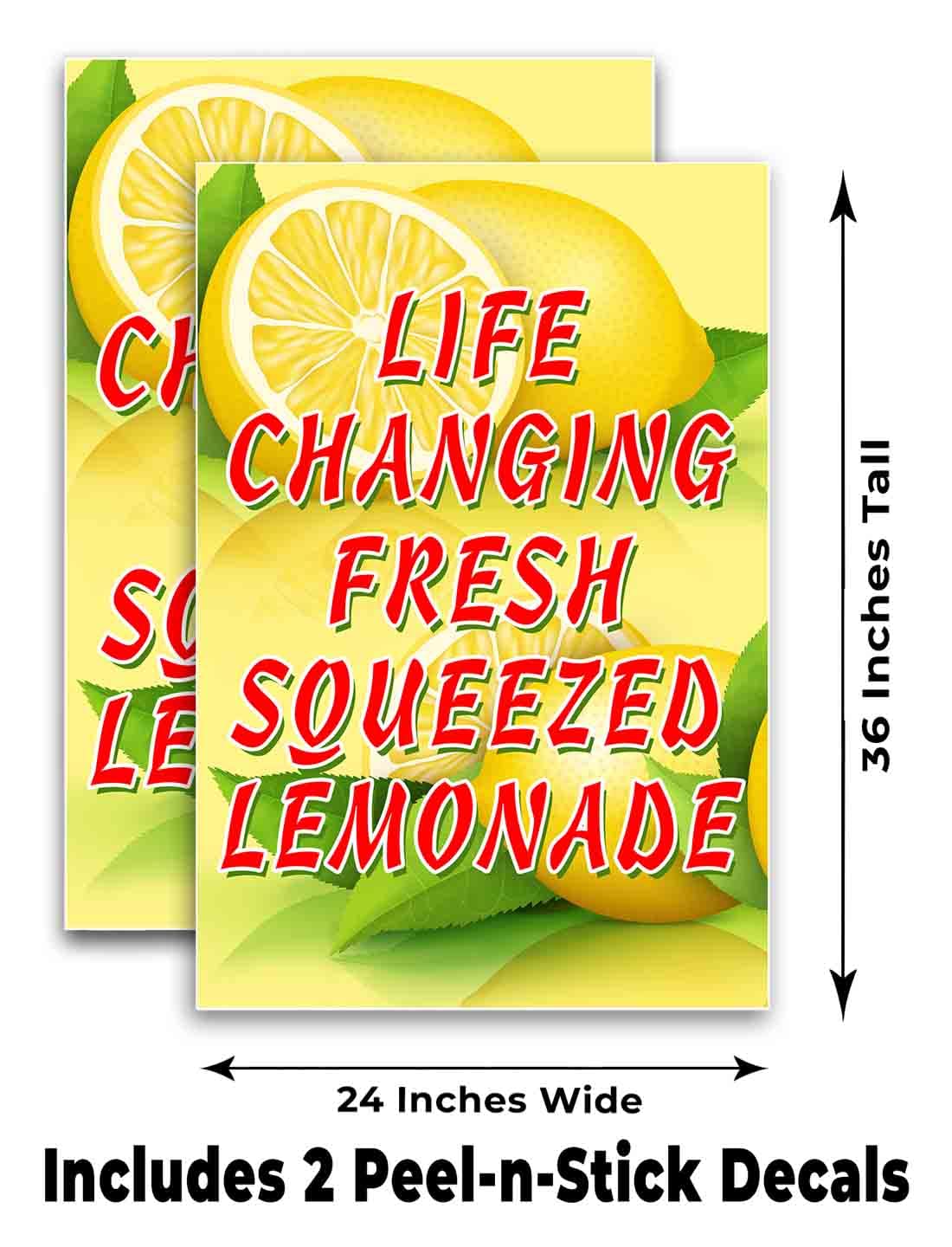 Premium Fresh Squeezed Lemonade Vinyl Decal (24