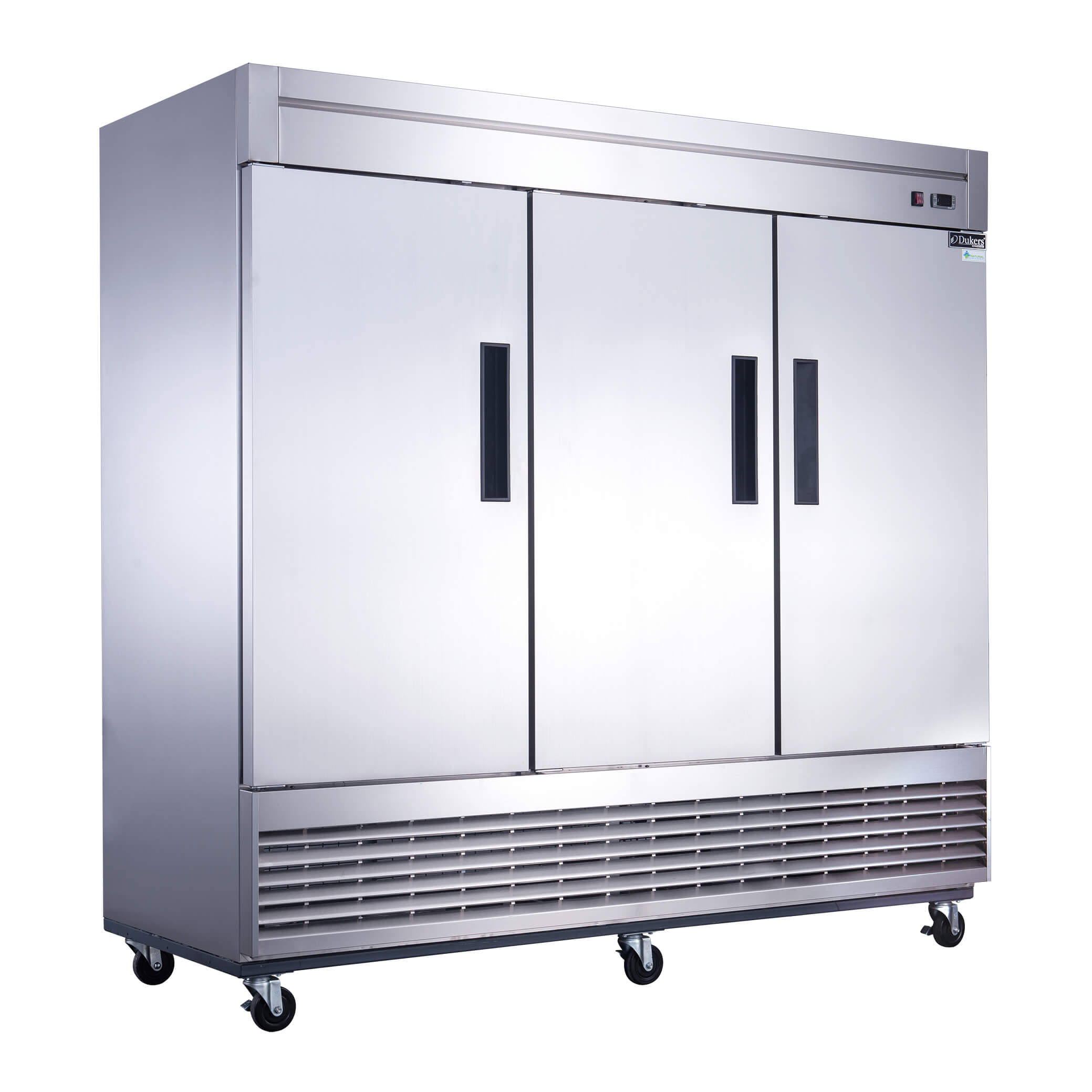 Dukers D83F 3-Door Commercial Freezer - Energy Efficient Upright Deep Freezer for Restaurants, Grocery Stores & Home Use