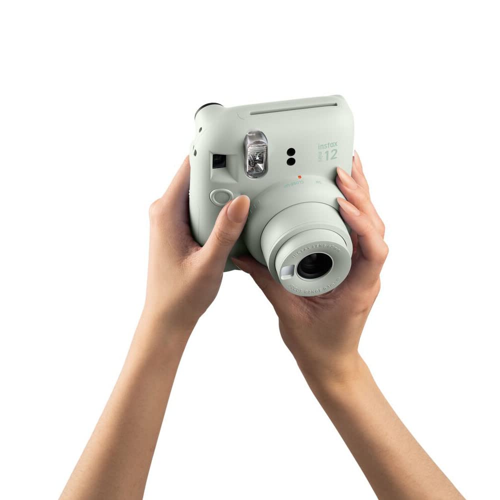 Fujifilm Instax Mini 12 Instant Camera with 20 Shot Film Pack - Mint Green | Portable Instant Photo Camera for Travel, Parties & Memories | Perfect Gift for Teens & Adults