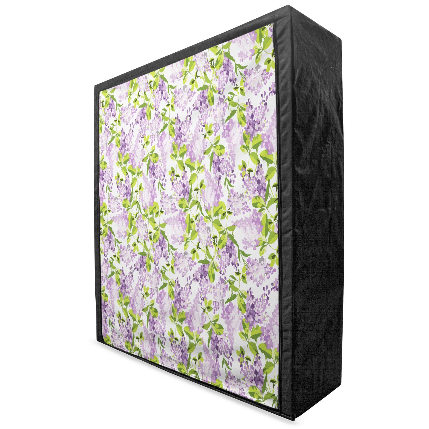 Ambesonne Portable Fabric Wardrobe with Spring Tree Blossom Print - 59