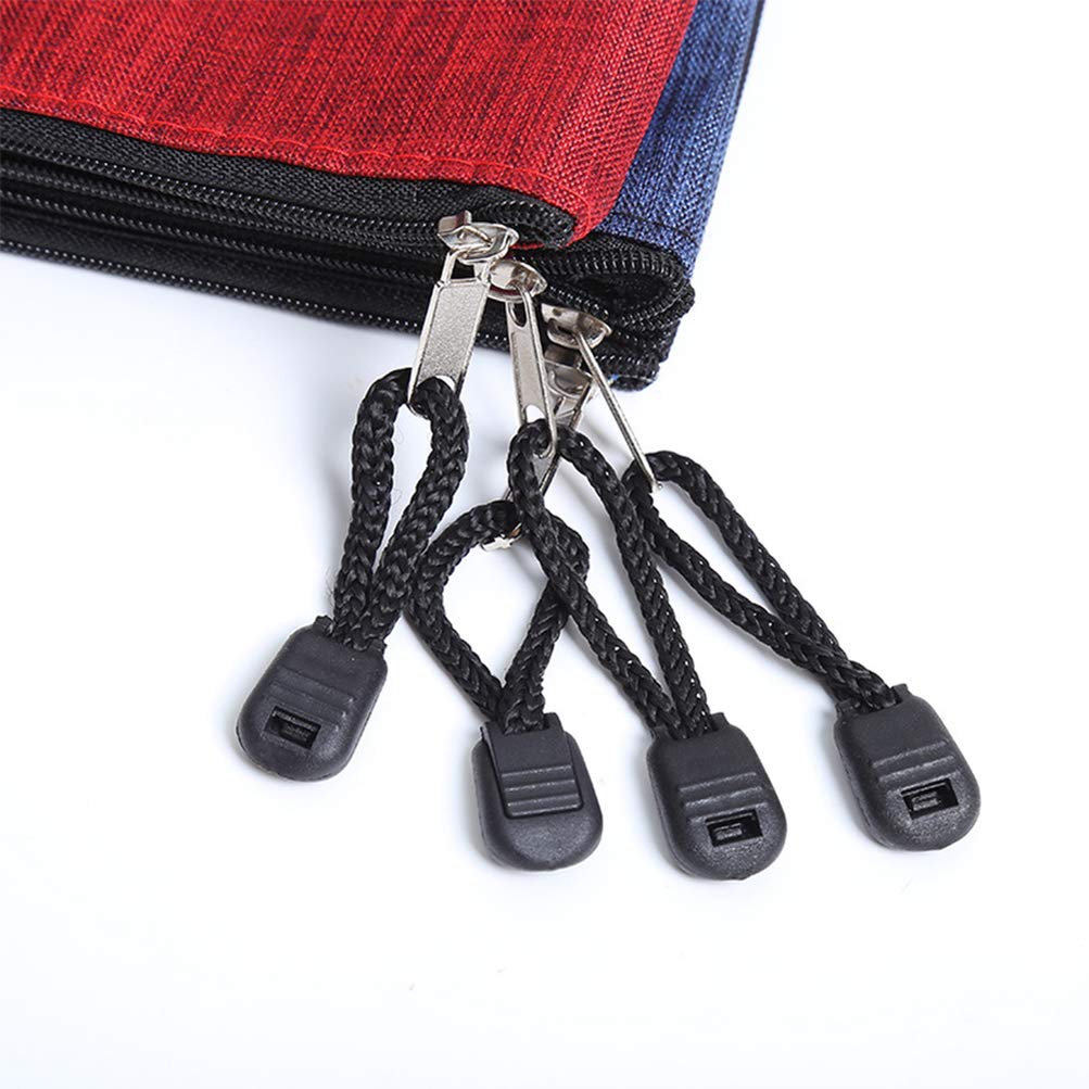 NUOBESTY 10-Pack Waterproof Zipper File Organizer Bags - Portable Document Holder for Office, School & Travel - A4 File Folder Storage Solution for Students, Teachers & Professionals