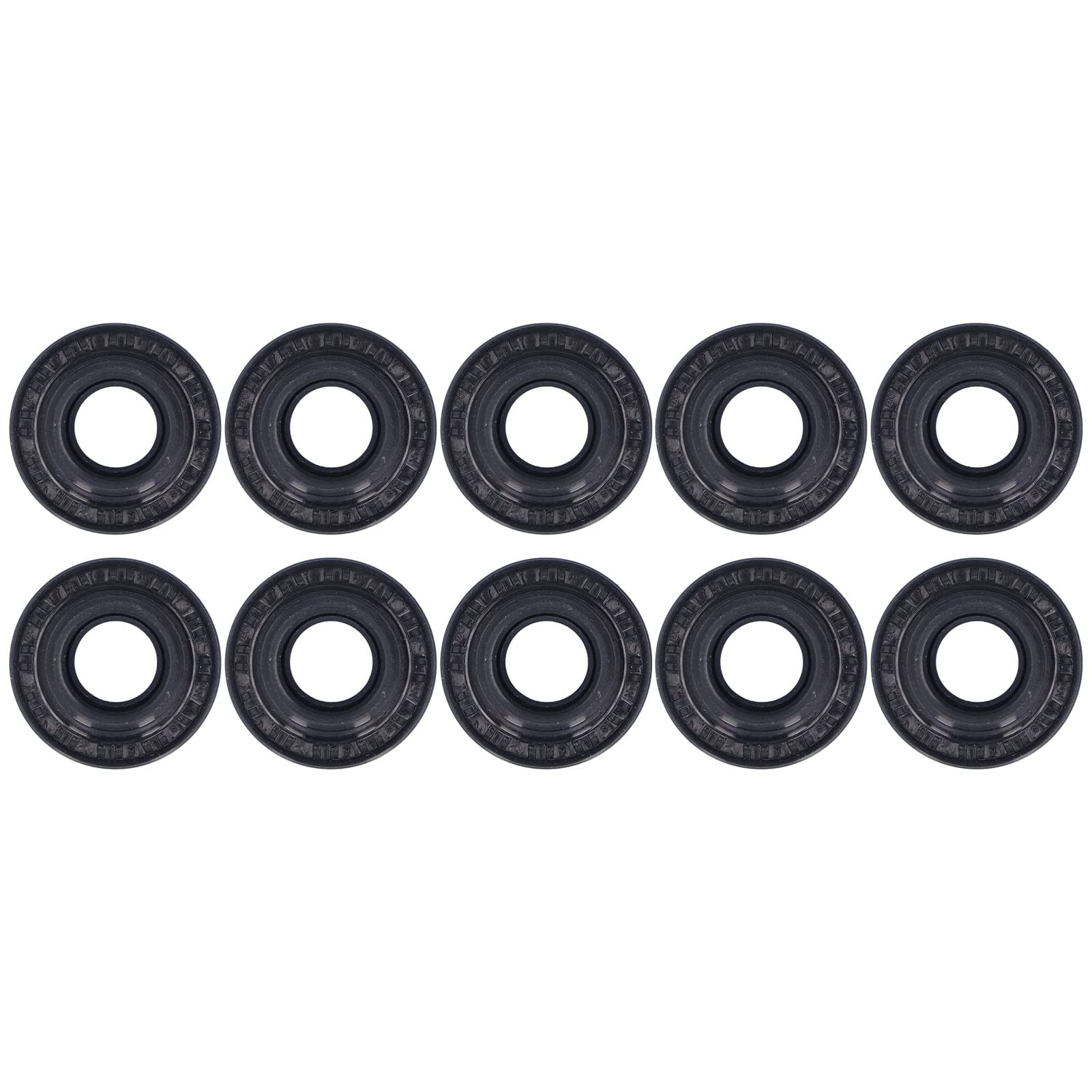 10 Pcs Car AC Compressor Oil Seal Kit - Automotive Air Conditioning Compressor Shaft Seal with Rubber & Metal - Replacement for Car AC Repair - Perfect for DIY Mechanics & Auto Shops
