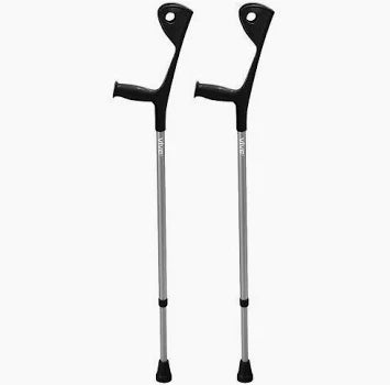 Lightweight Euro Style Forearm Crutches for Walking - Adjustable & Comfortable Mobility Aid for Adults & Seniors - Perfect for Injury Recovery, Arthritis, and Daily Support