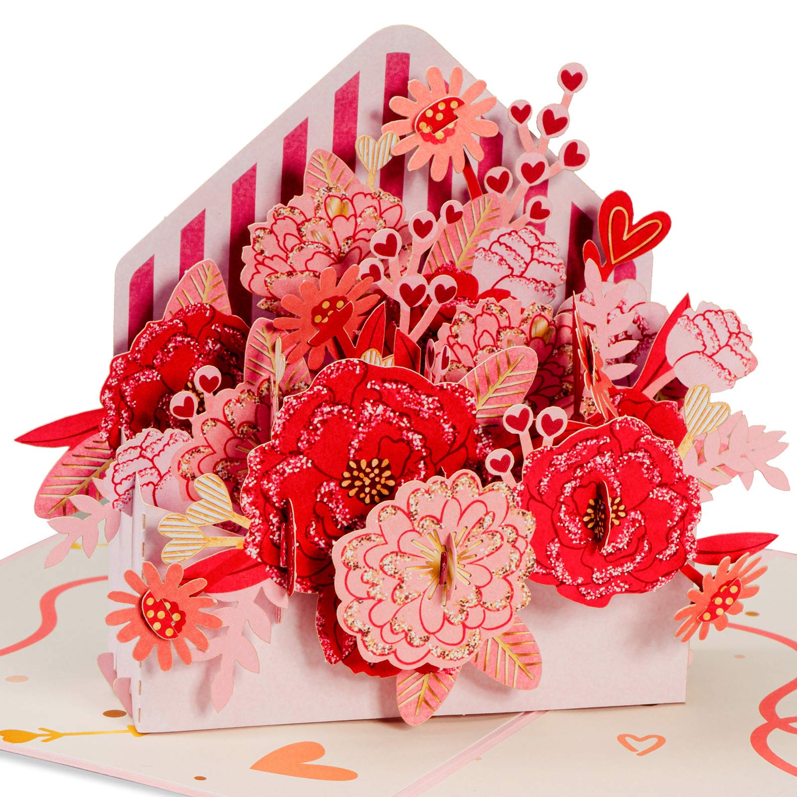 3D Floral Letter Pop Up Card - 5