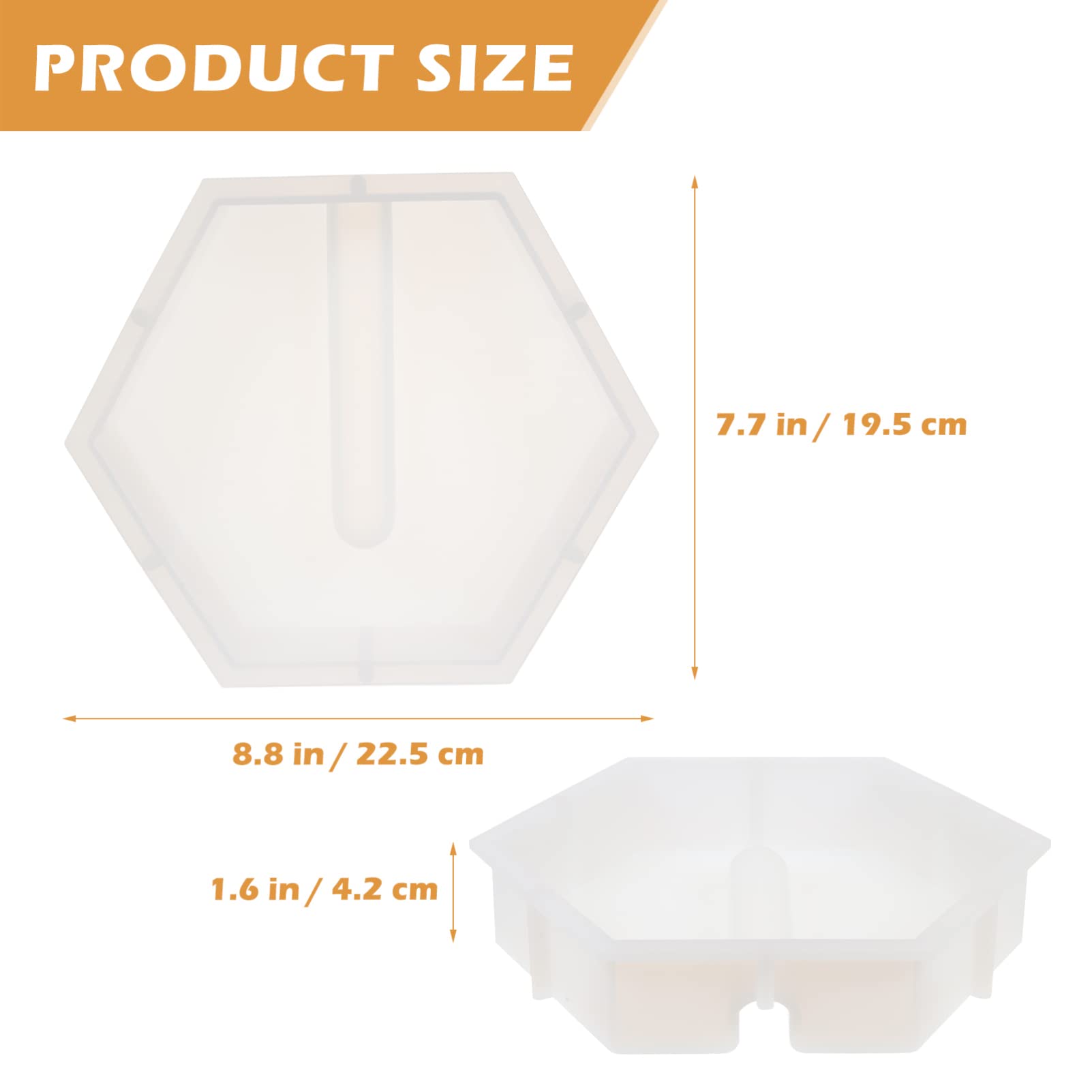 Hexagon Silicone Planter Vase Molds for Resin Casting - DIY Epoxy Flower Pot & Test Tube Propagation Station - Perfect for Succulent Arrangements, Home Decor & Makeup Brush Holders