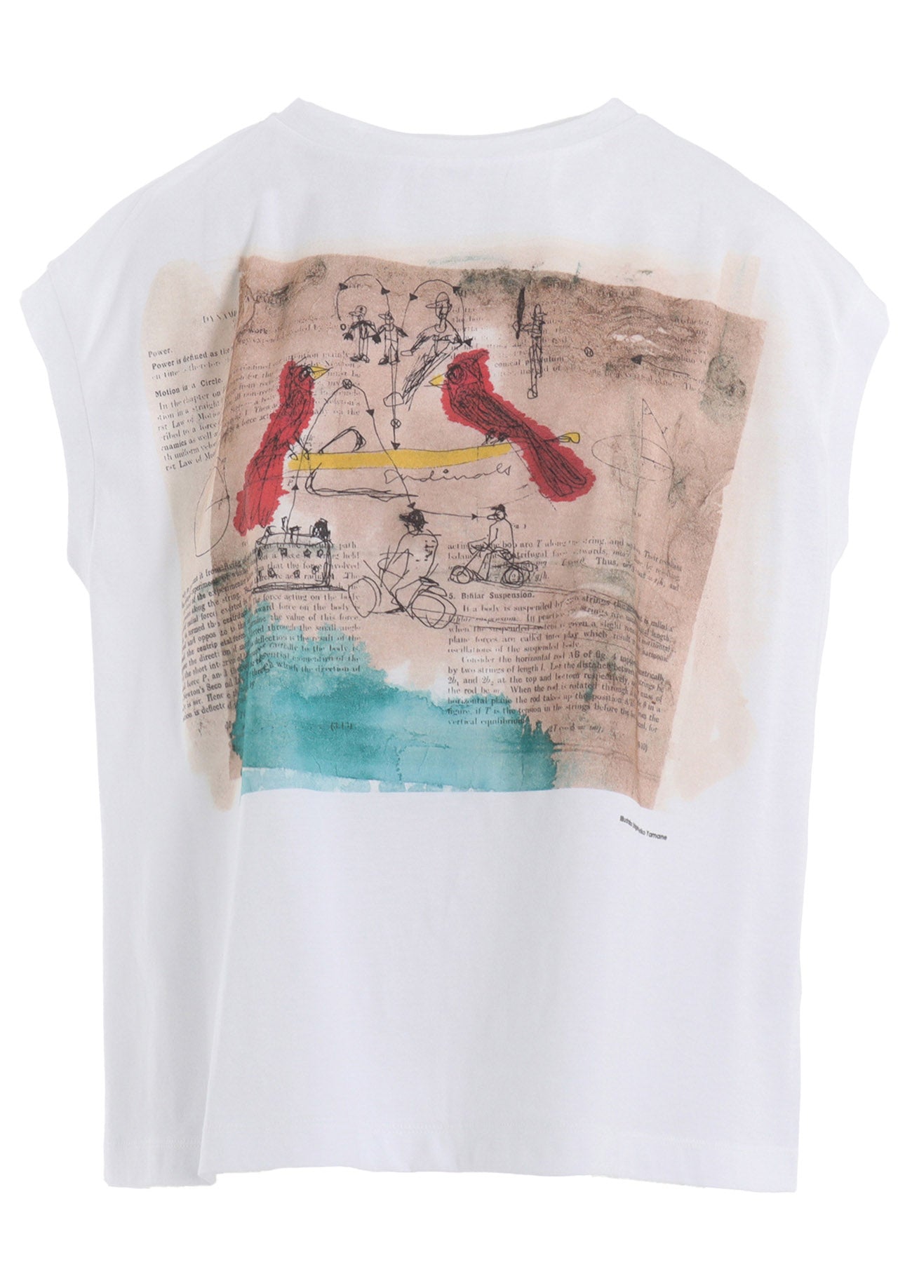 Stylish Cotton Jersey Bird Print French Sleeve Shirt for Women - Casual Summer Tops for Outdoors, Travel & Everyday Wear