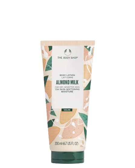 The Body Shop Almond Milk & Honey Soothing Body Lotion - 200ml | 72-Hour Hydration | Vegan & Cruelty-Free | Dry Skin Relief | Perfect for Daily Moisturizing & Nighttime Skincare Routine