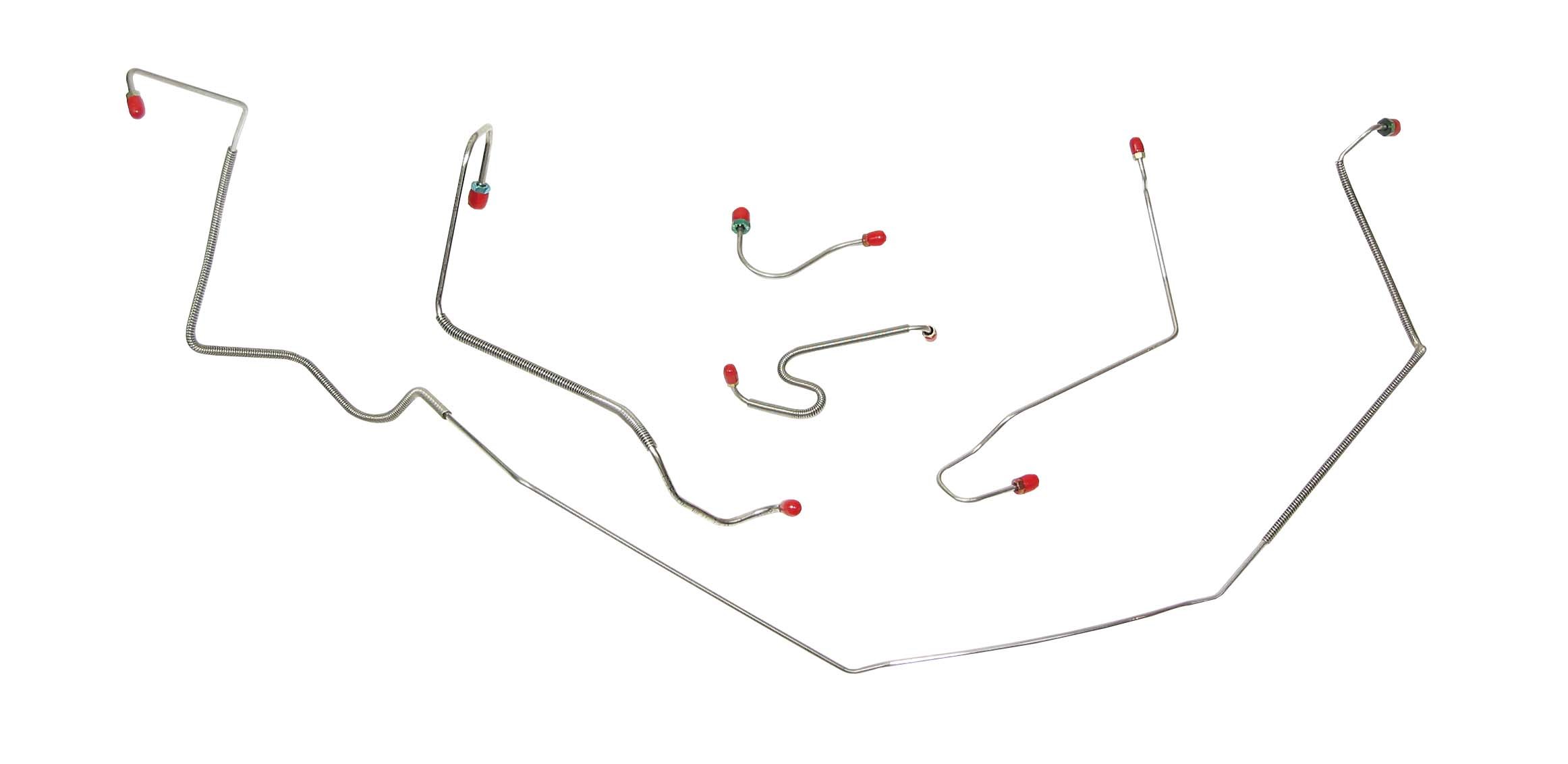 The Right Stuff CKT6706 5-Piece Power Disc Front Brake Line Kit - High Performance Brake Line Replacement for Enhanced Stopping Power | Perfect for Muscle Cars, Classic Restorations & Performance Upgrades