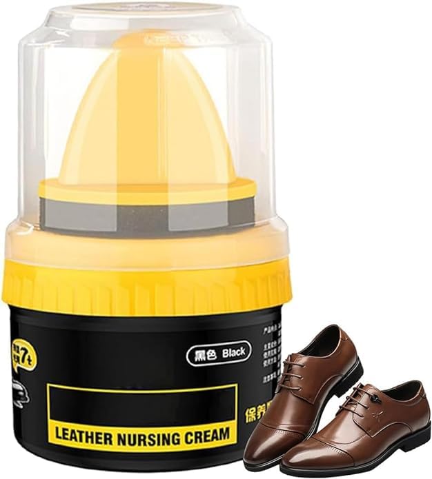 XAVRY Leather Repair Cream & Liquid Shoe Polish - Natural Leather Shine & Protection for Shoes, Bags & Furniture | Prevents Scuffs & Scratches | Includes Sponge Applicator | Perfect for Daily Shoe Care, Leather Maintenance & Restoration